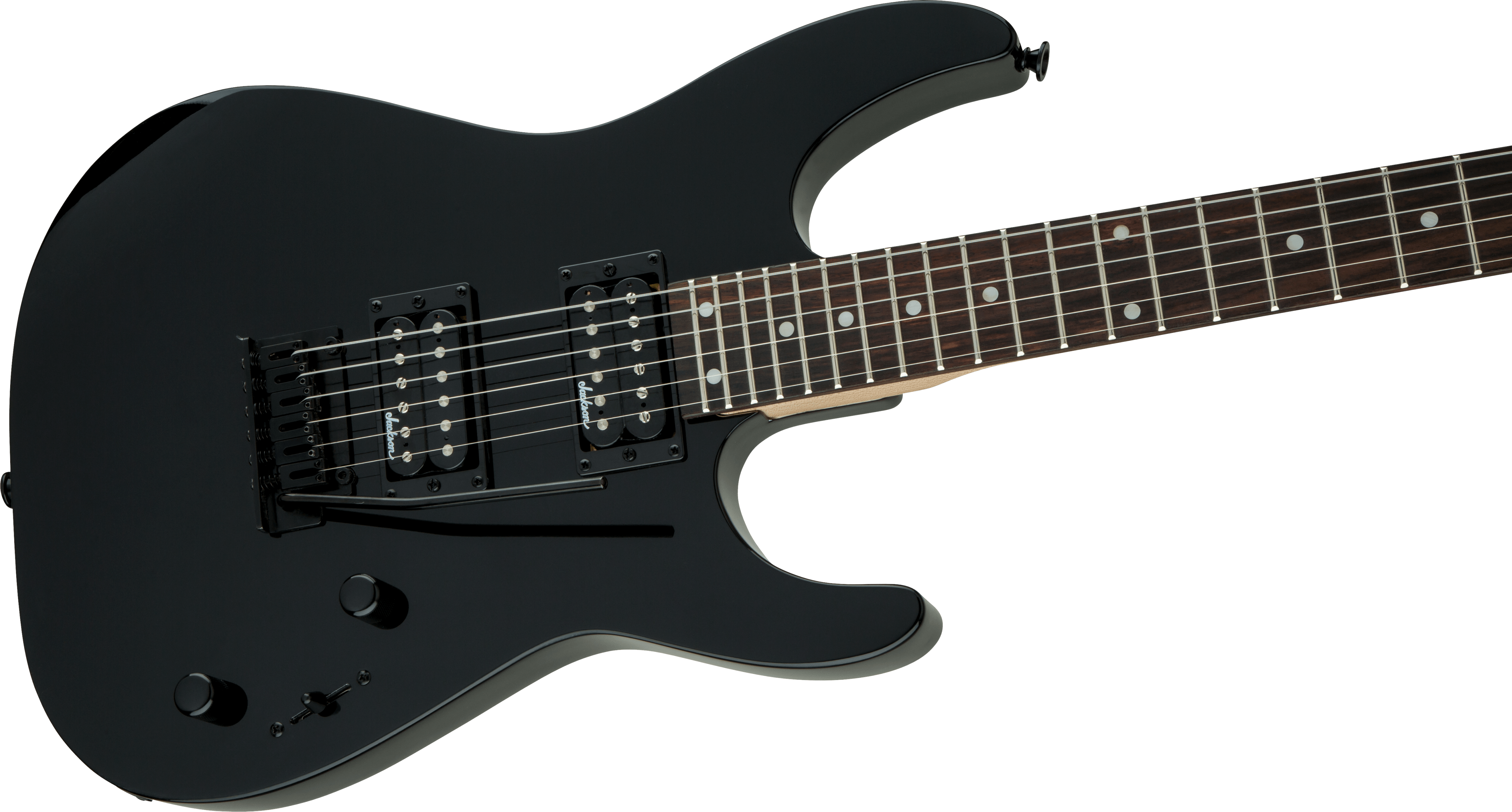 Jackson JS Series Dinky® JS12, Amaranth Fingerboard, Gloss Black Electric Guitar - Fair Deal Music