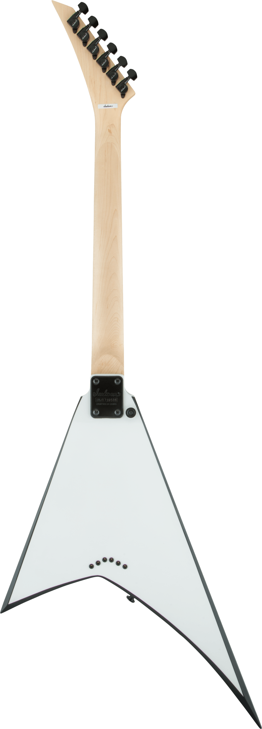 Jackson JS Series Rhoads JS32T, Amaranth Fingerboard, White with Black Bevels - Fair Deal Music