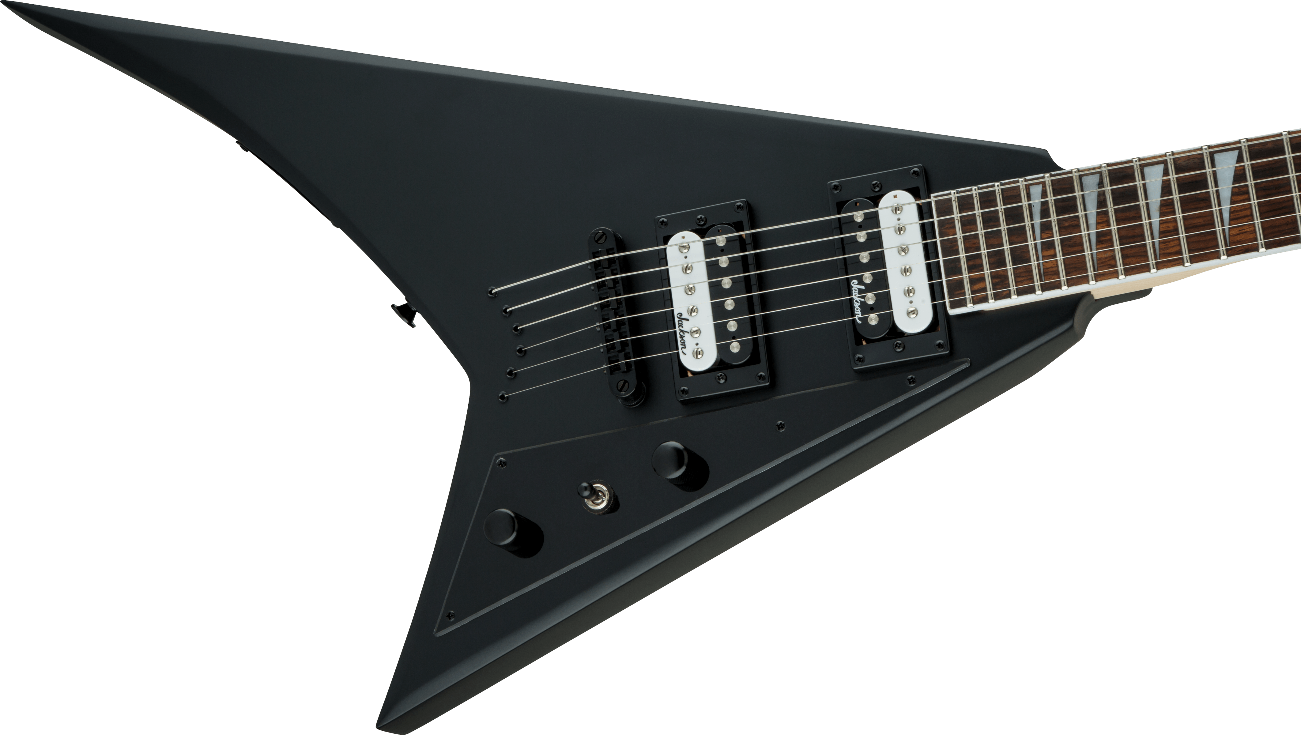 Jackson JS Series Rhoads JS32T, Amaranth Fingerboard, Satin Black Electric Guitar - Fair Deal Music