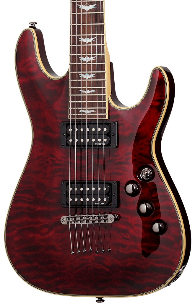 Schecter Omen Extreme-7 Electric Guitar Black Cherry - Fair Deal Music