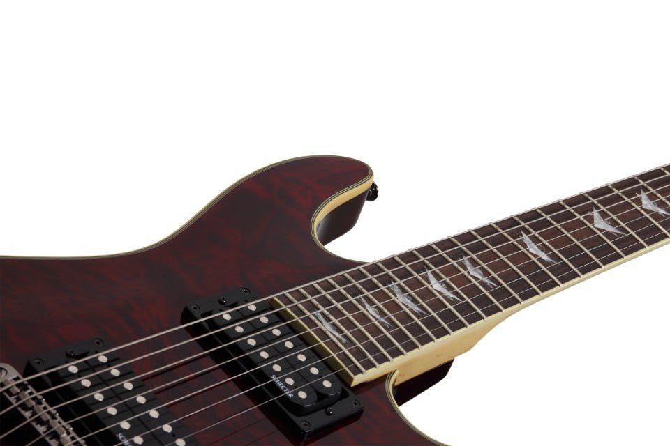 Schecter Omen Extreme-7 Electric Guitar Black Cherry - Fair Deal Music
