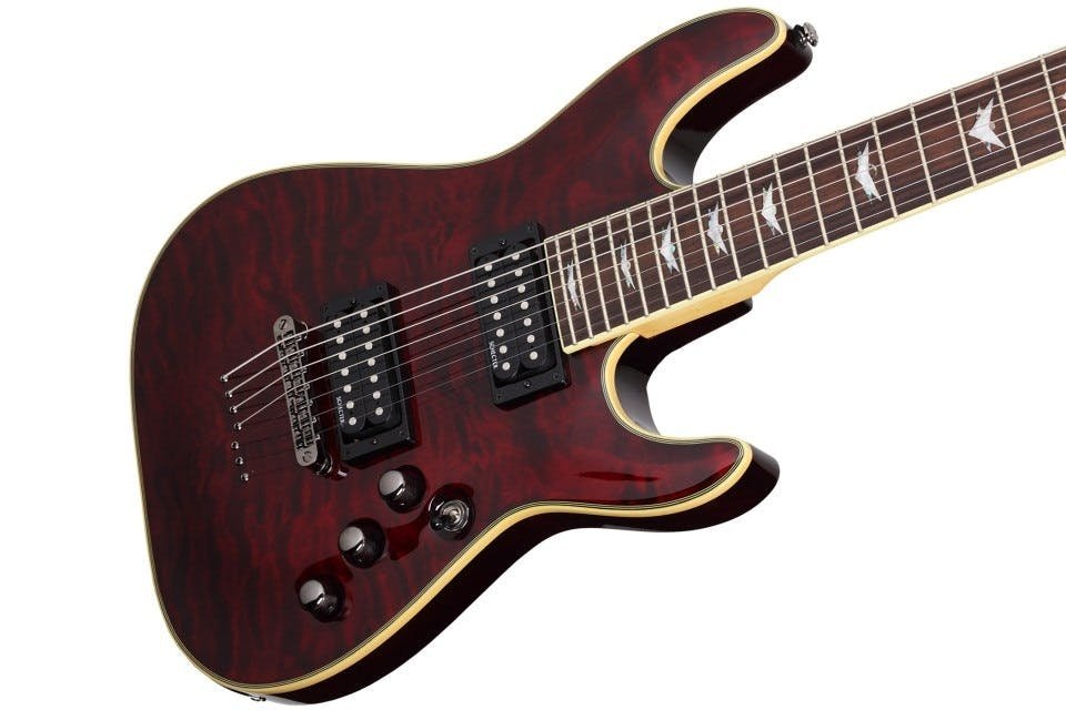 Schecter Omen Extreme-7 Electric Guitar Black Cherry - Fair Deal Music