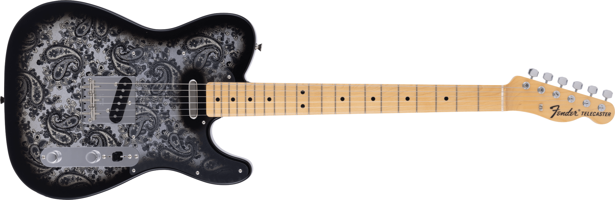 Fender Made in Japan Limited Telecaster Black Paisley Electric Guitar - Fair Deal Music
