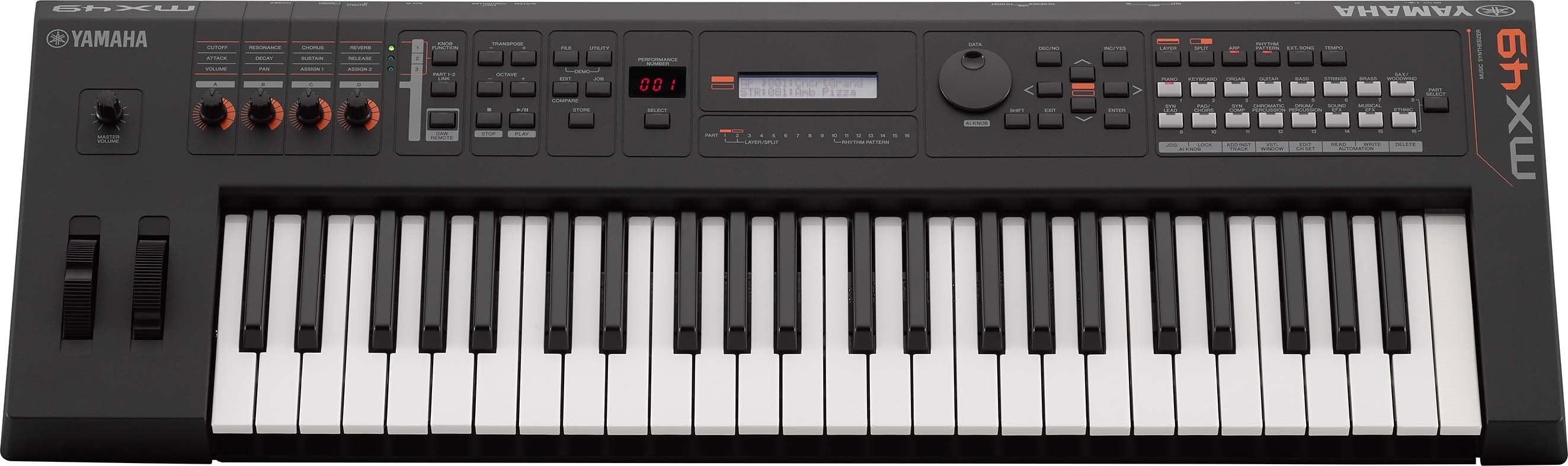 Yamaha MX49 mkII Synthesizer Keyboard Black - Fair Deal Music