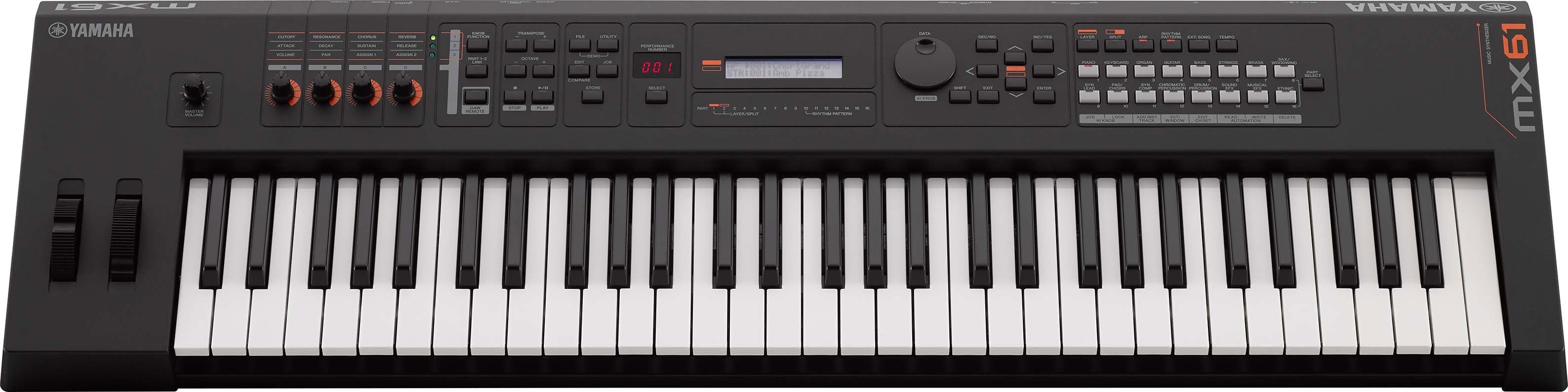 Yamaha MX61 mkII Synthesizer Keyboard Black - Fair Deal Music