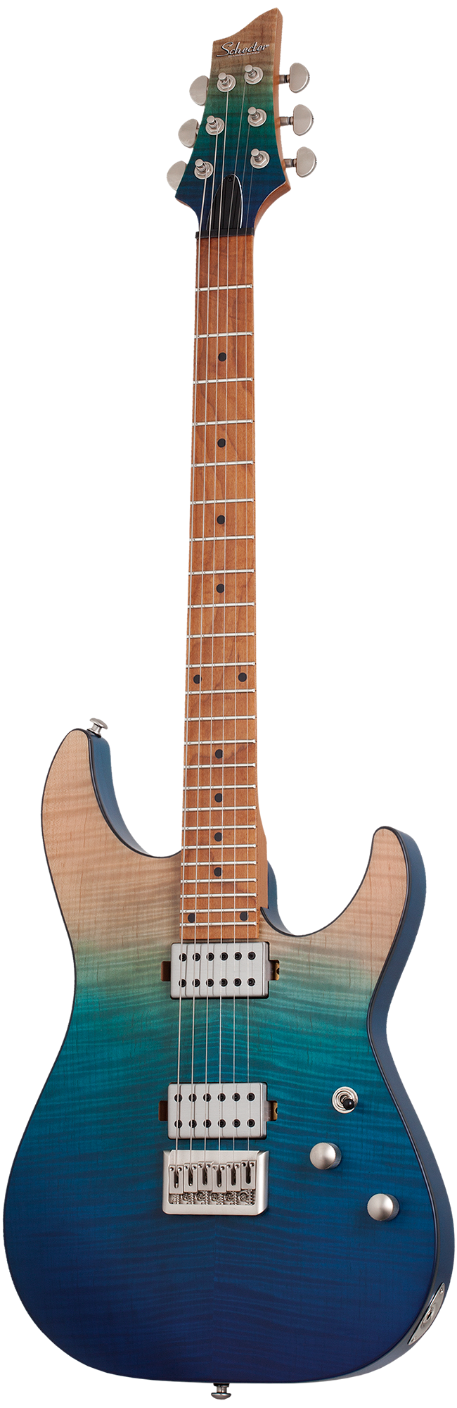Schecter C-1 Standard Plus Electric Guitar, Blue Fade - Fair Deal Music