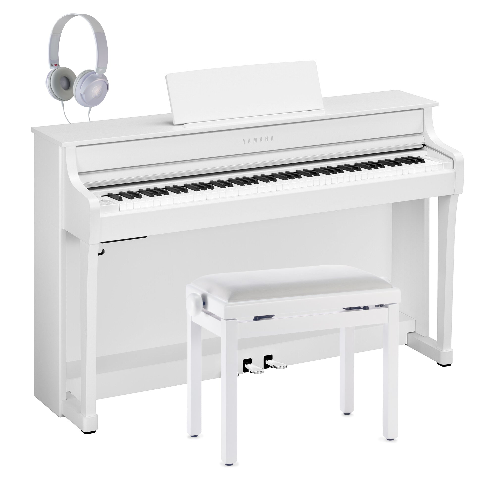 Yamaha CLP-835WH Clavinova Digital Piano White Bundle