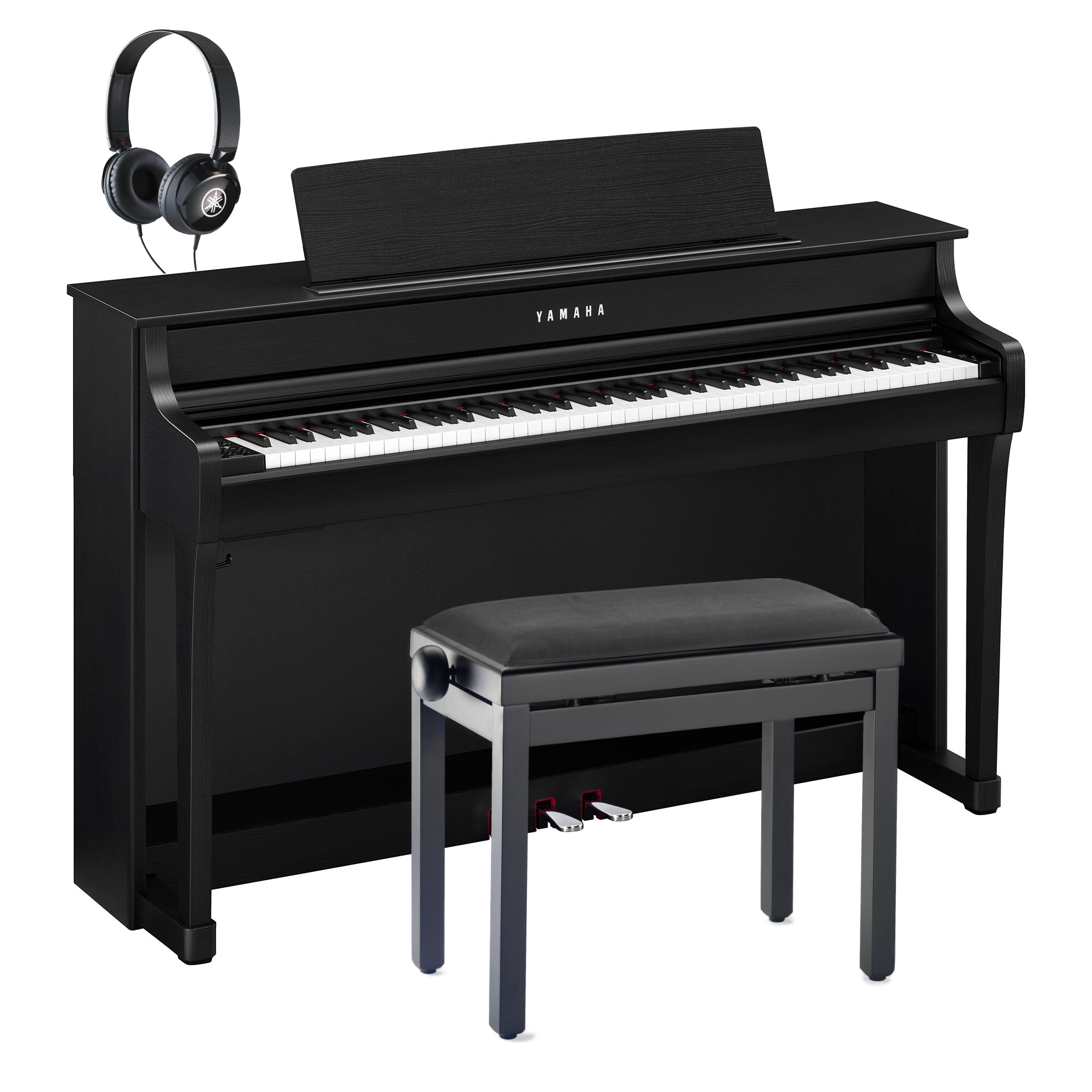 Yamaha CLP-845B Clavinova Digital Piano Black Walnut Bundle - Fair Deal Music