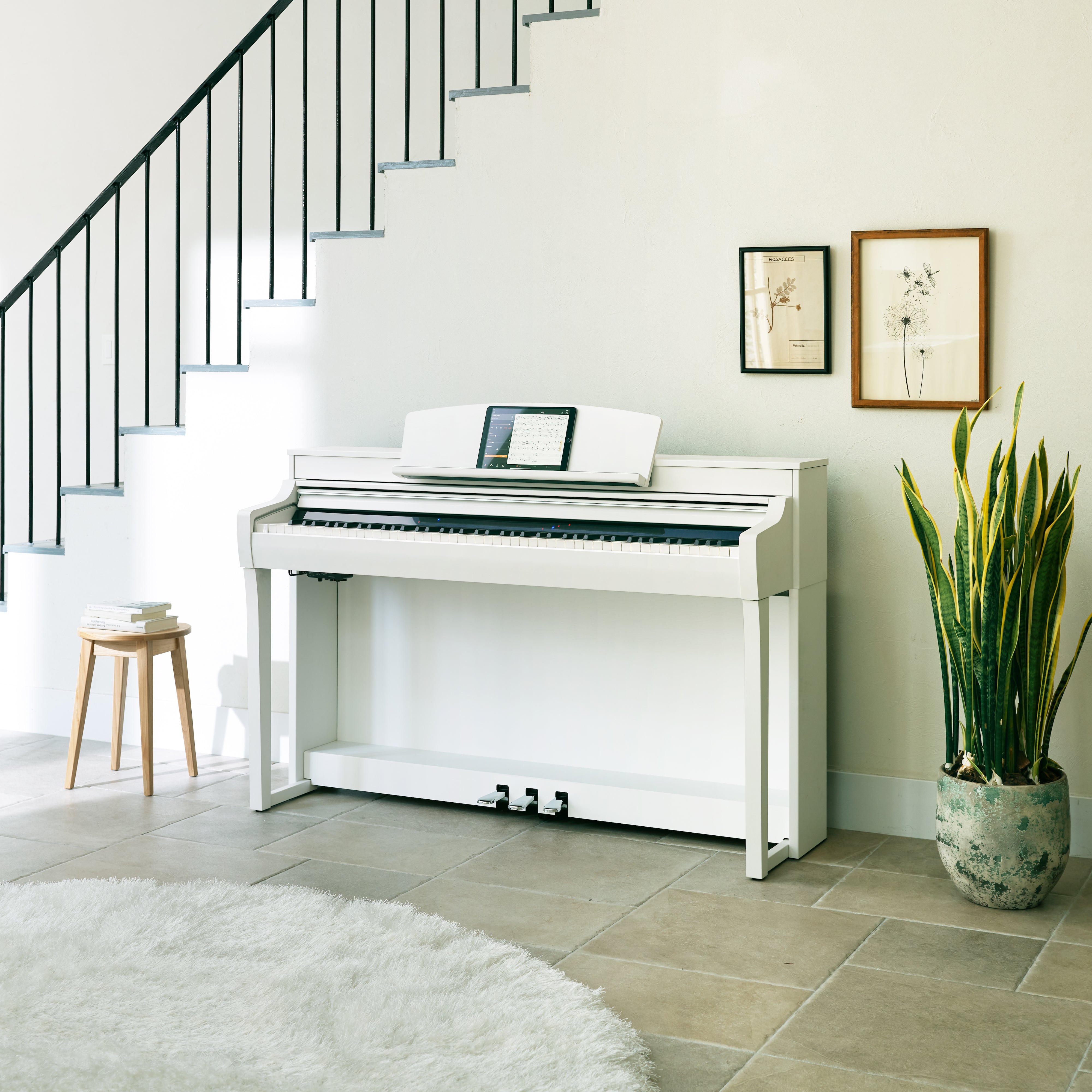 Yamaha CSP-255WH Clavinova Smart Piano White - Fair Deal Music