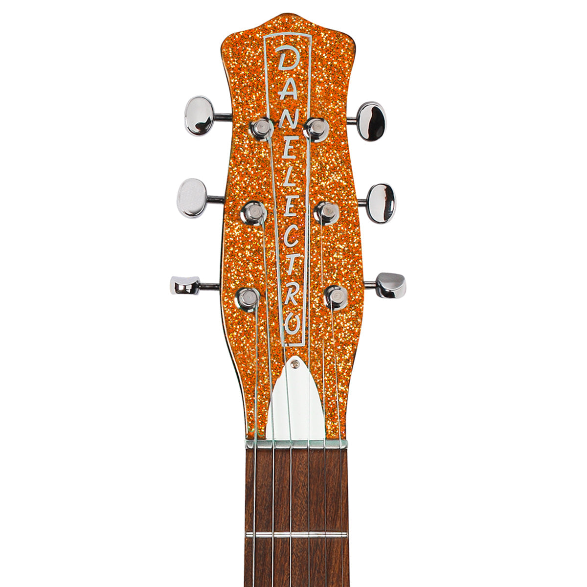 Danelectro '59M NOS Electric Guitar ~ Orange Metal Flake - Fair Deal Music
