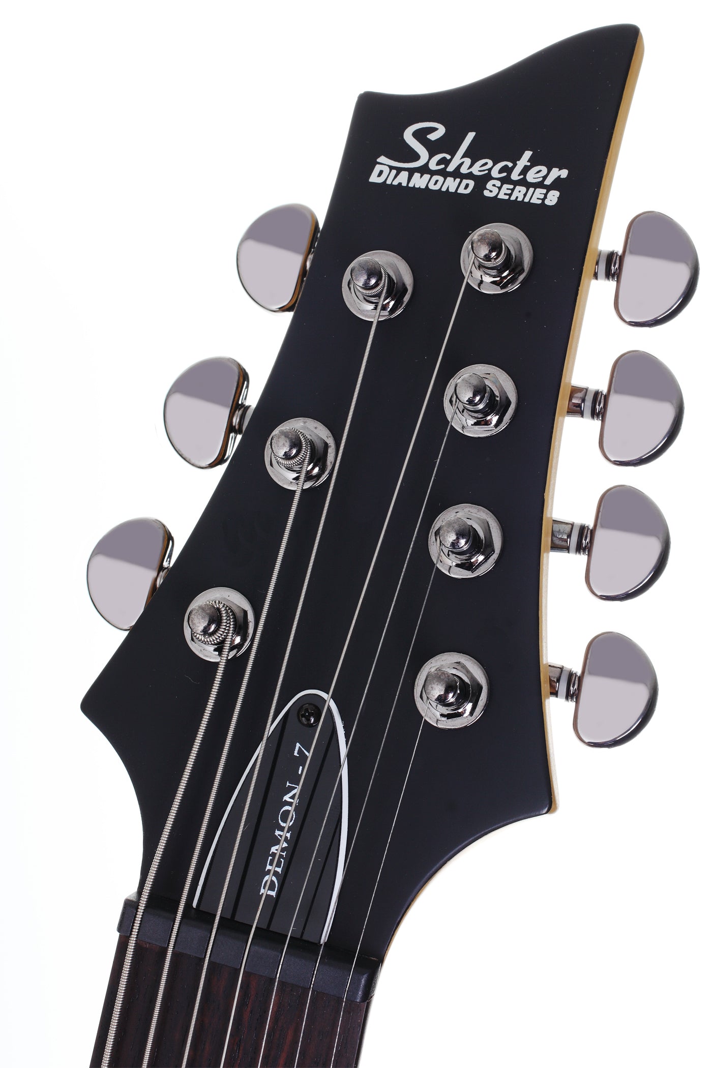 Schecter Demon-7 Electric Guitar Aged Black Satin - Fair Deal Music