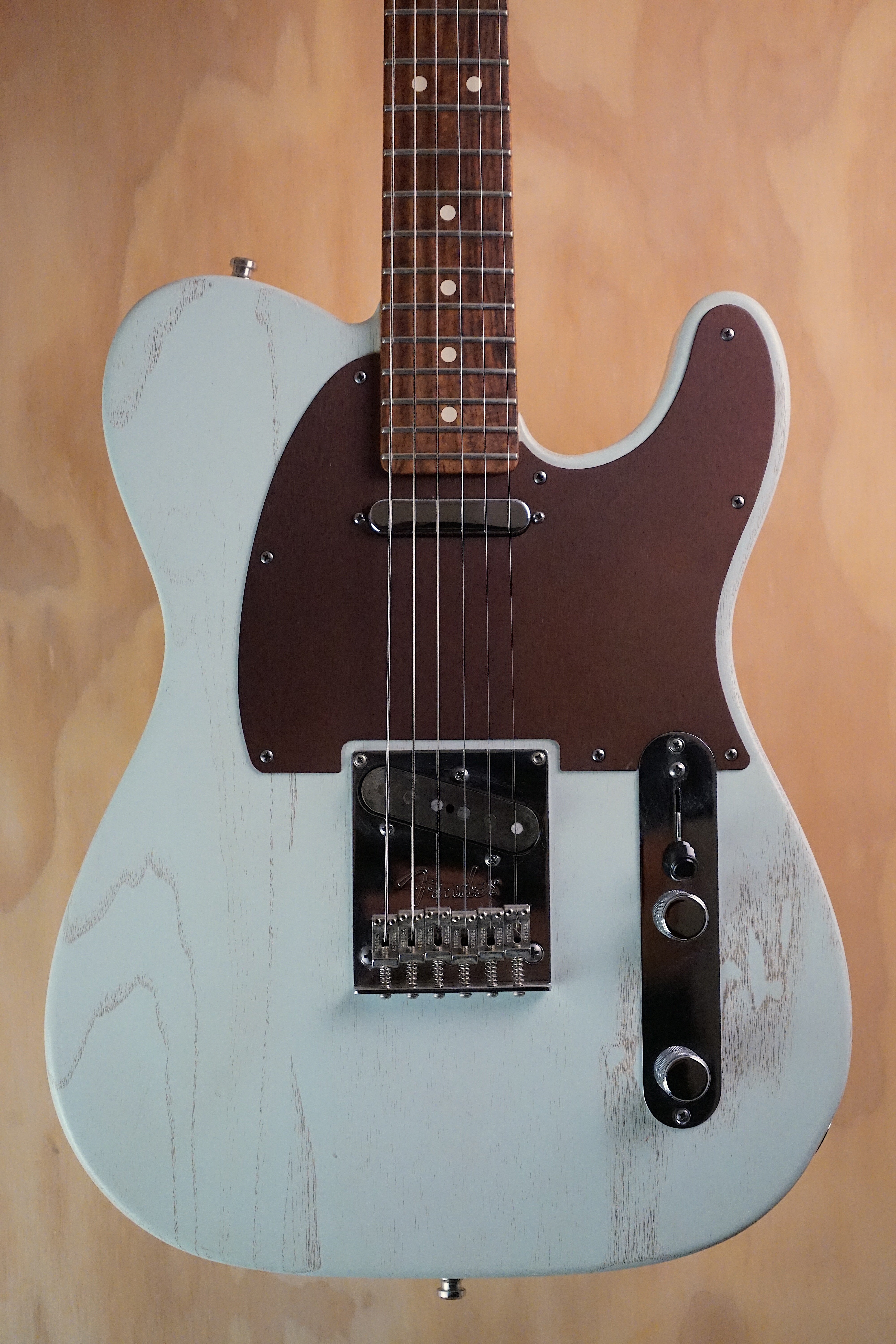 2013 Fender FSR American Telecaster Rustic Ash Sonic Blue, (Used, Comm)