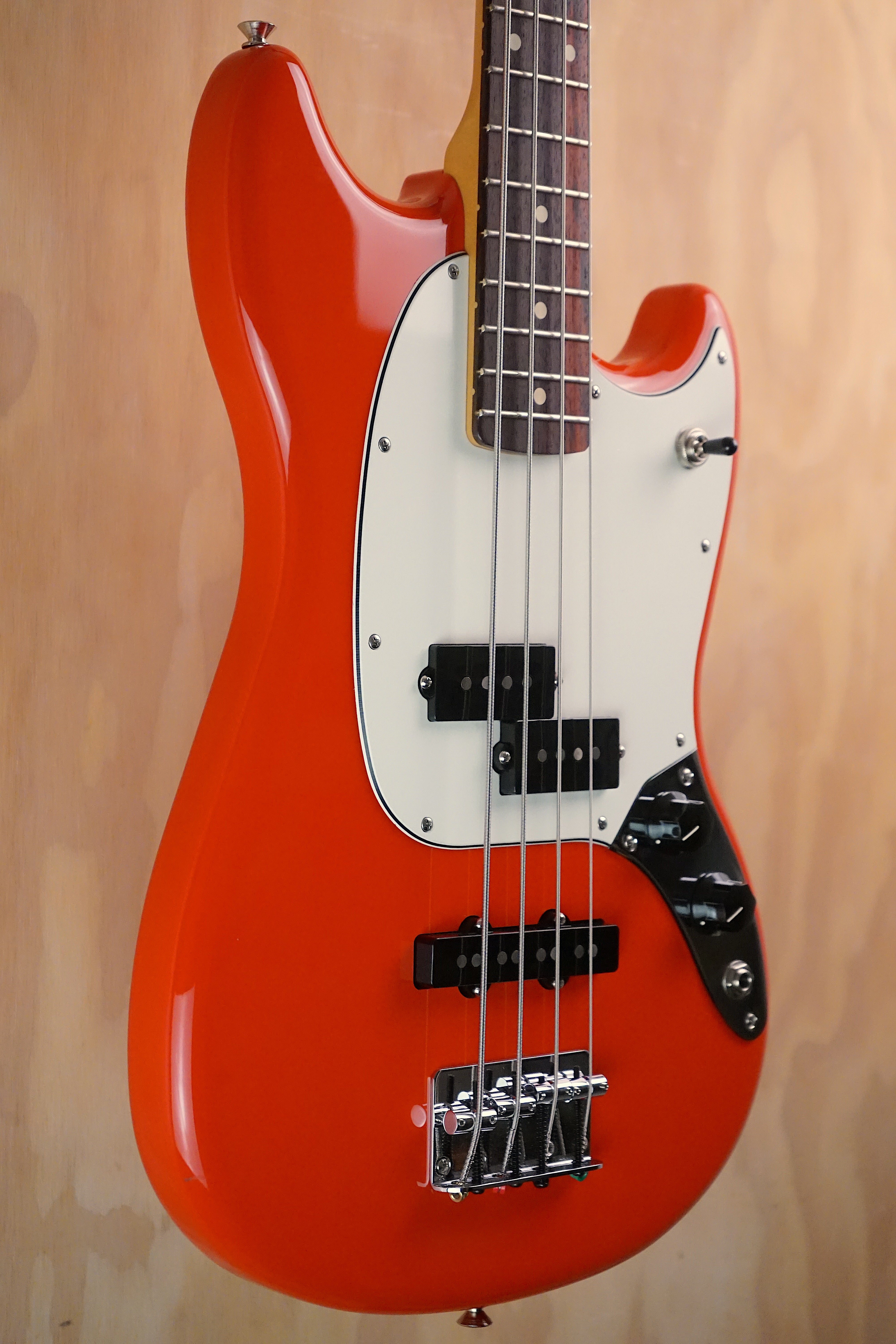 2025 Fender Player II Mustang Bass PJ Coral Red, (Used)
