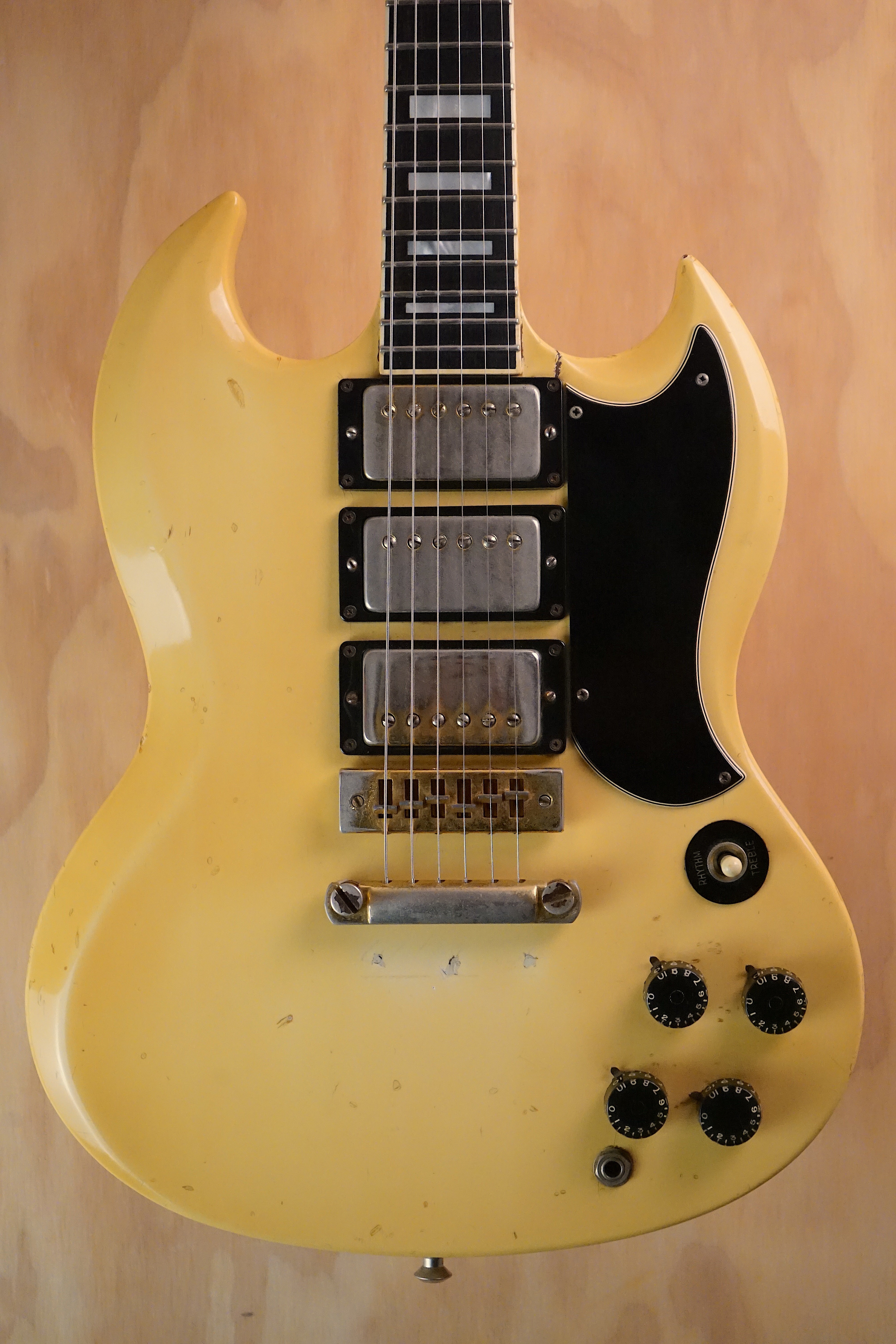 1974 Gibson SG Custom White, (Used, Comm)