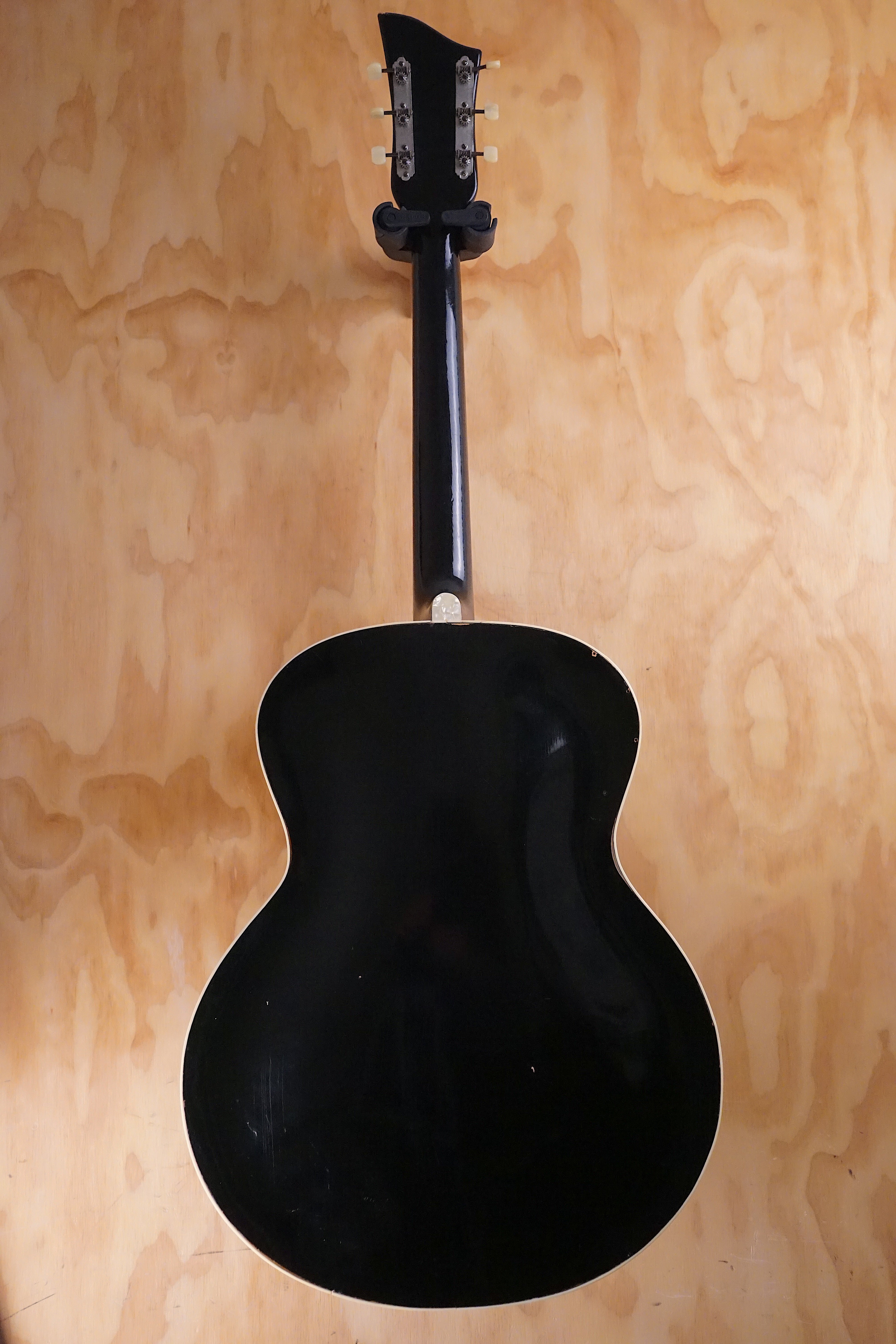 1950s Arnold Hoyer “Herr im Frack” in Black Hollow-body Guitar, (Used) - Fair Deal Music
