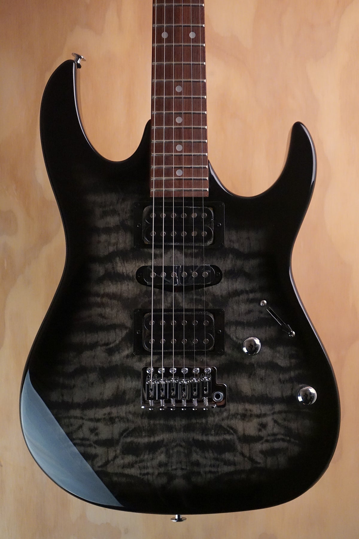 Ibanez GRX70QA-TKS Transparent Black Burst Electric Guitar, Ex Display