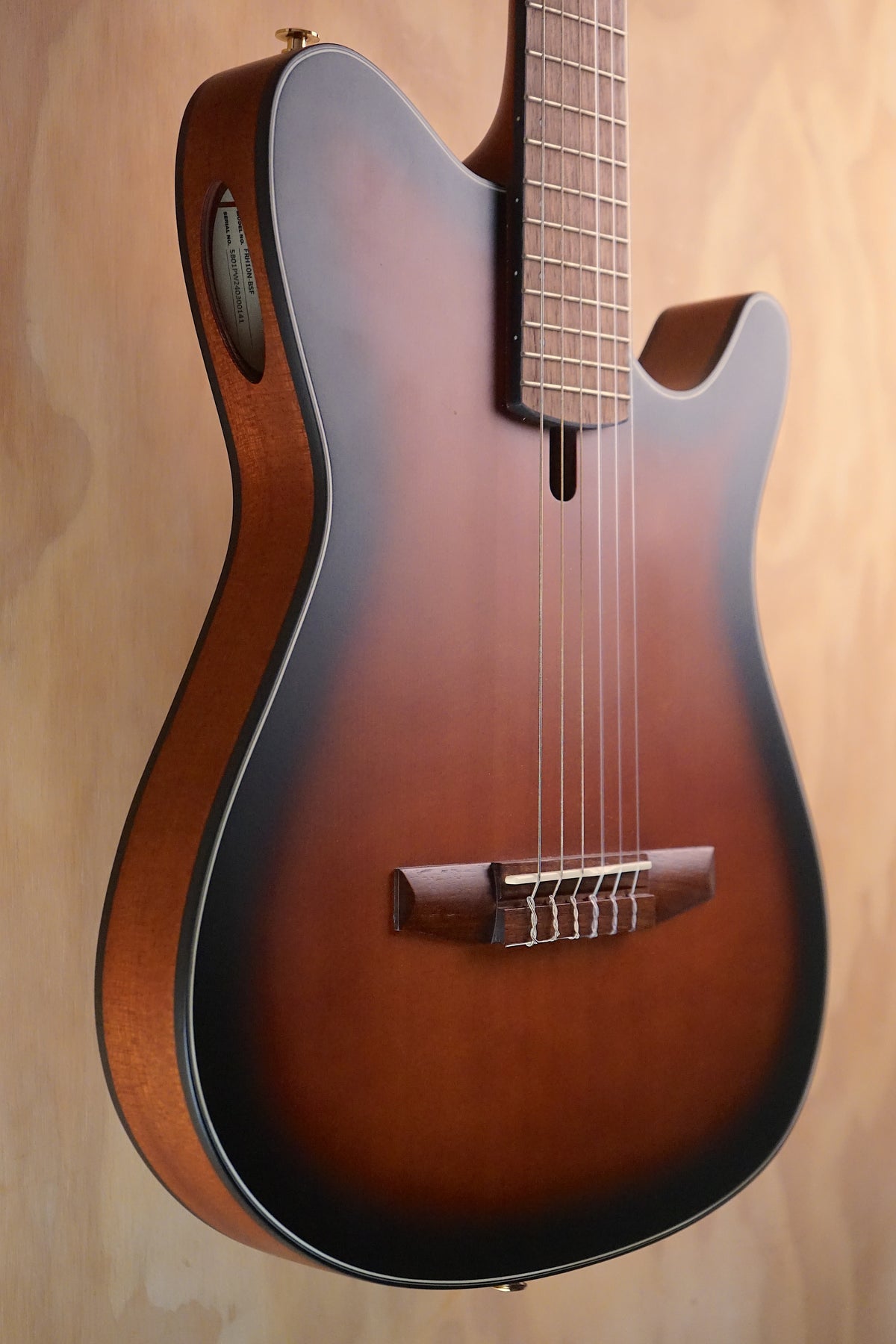 Ibanez FRH10N-BSF Slimline Nylon String Classical Guitar Brown Stained Flat, Ex Display