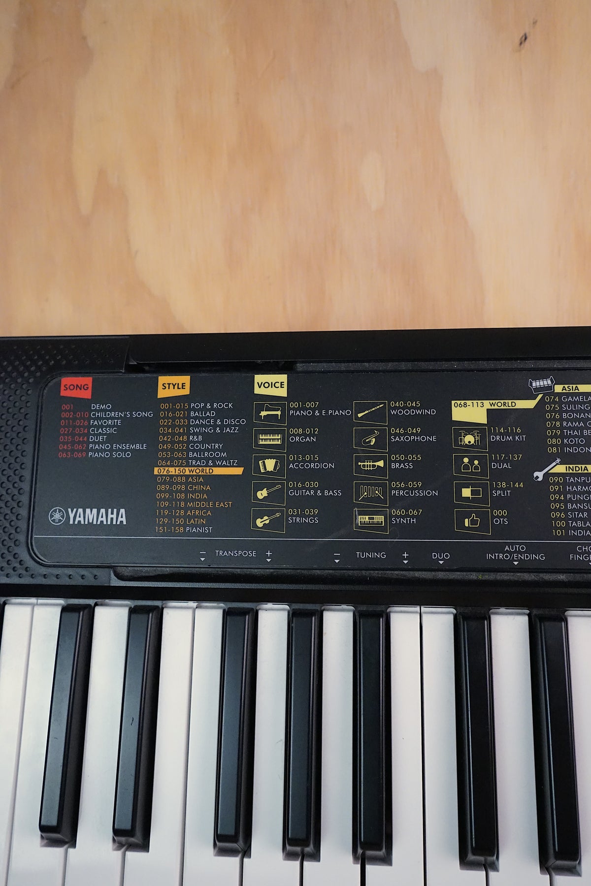 Used Yamaha PSR F-52 Keyboard
