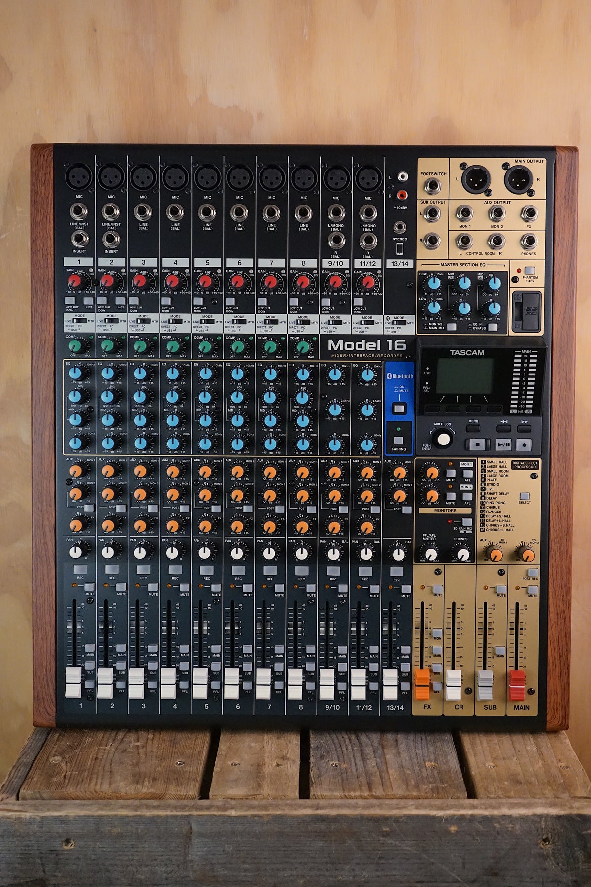 Tascam Model 16 Mixer / Recorder / USB Audio Interface, (Used)
