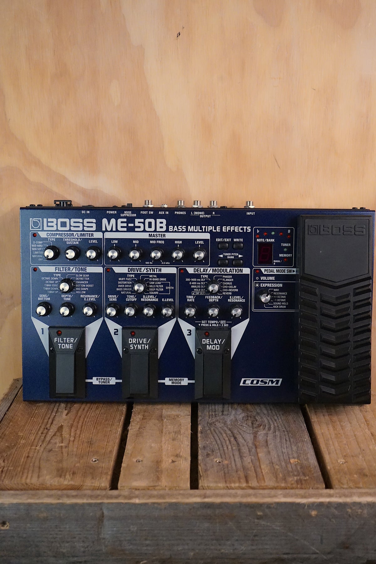 Boss ME-50B Bass Multiple Effects, (Used)