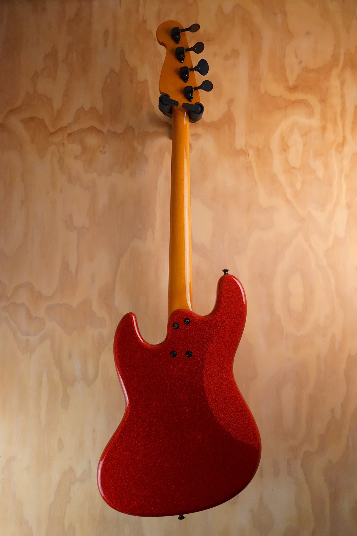 Maruszczyk Elwood 4P Red Sparkle 32" Scale Bass Guitar, (Used, Comm) - Fair Deal Music