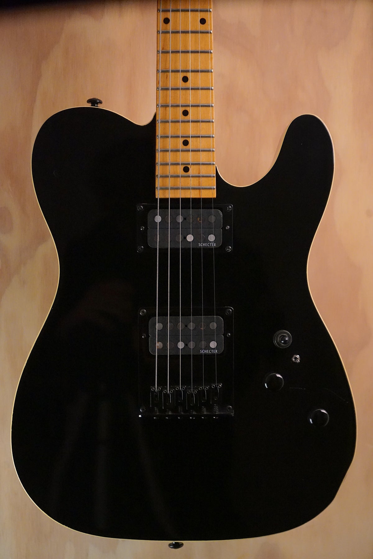 Schecter PT Standard Black Electric Guitar, (Used) - Fair Deal Music