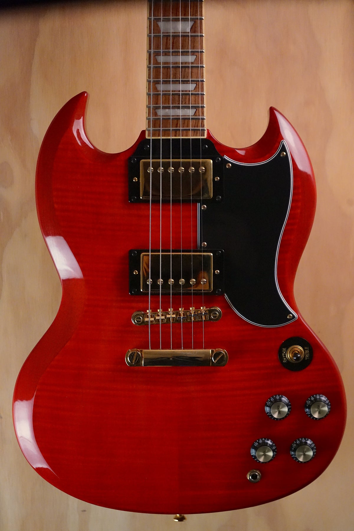 Epiphone Limited Edition G-400 Deluxe PRO Trans Red, (Used, Comm) - Fair Deal Music