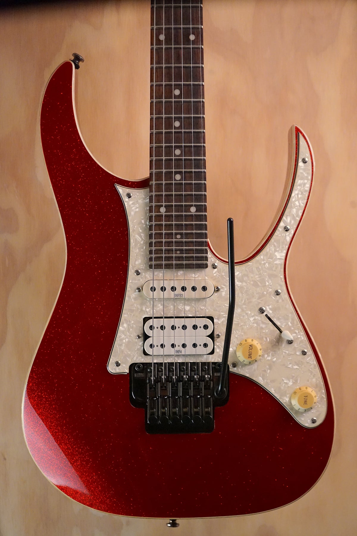 Ibanez RG550XH Red Sparkle 30-Fret Electric Guitar, (Used, Comm) - Fair Deal Music