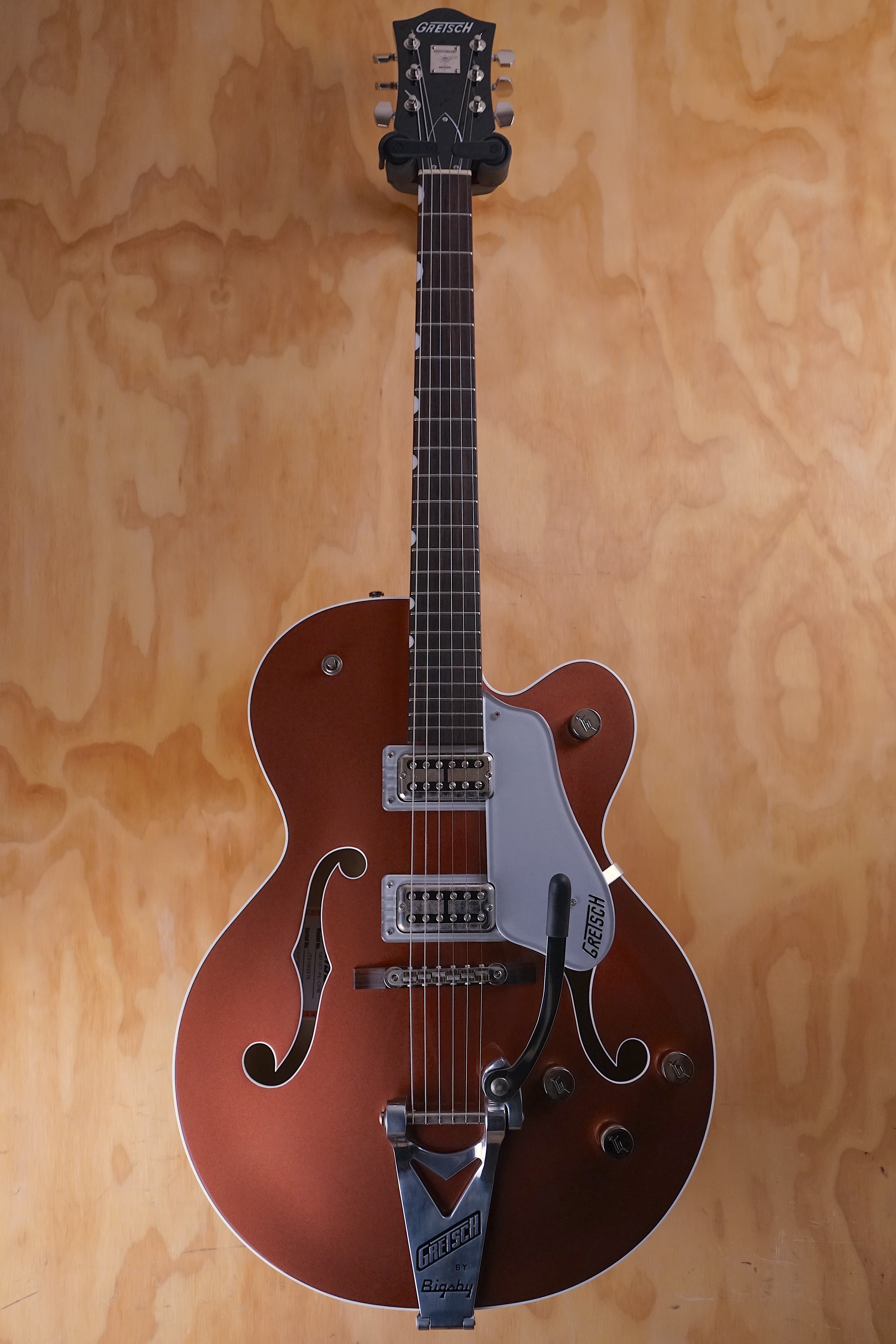 Gretsch G6118T Players Edition Anniversary in Two‑Tone Copper Metallic/Sahara Metallic Hollow-body Electric Guitar, (Used) - Fair Deal Music