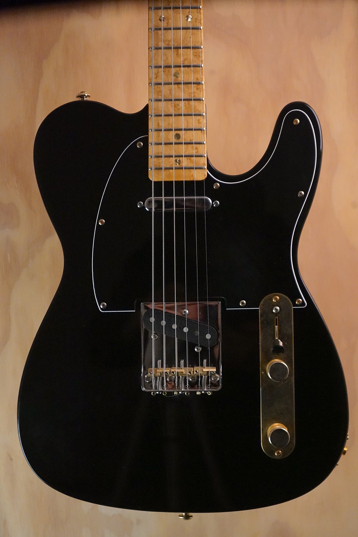 G Custom Telecaster Copy Black Birdseye Maple, (Used)