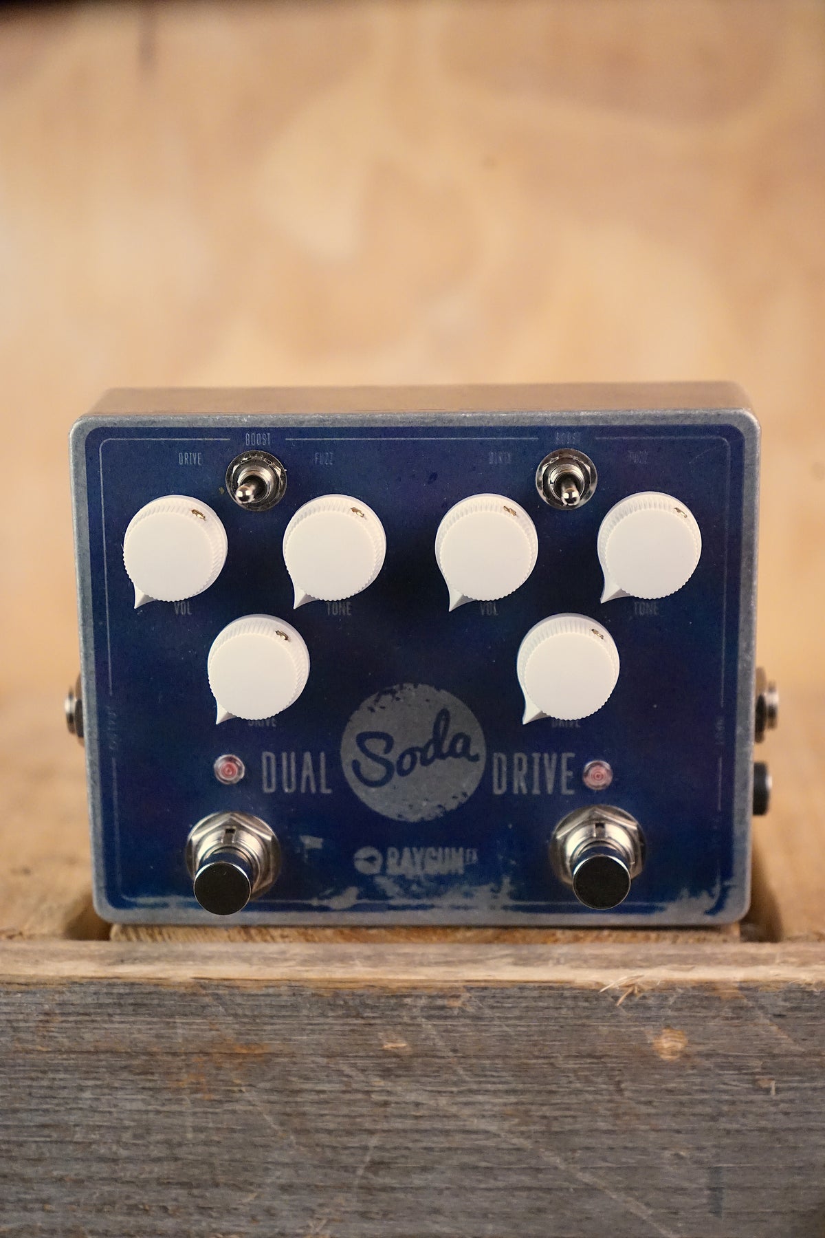 Raygun FX Dual Soda Drive+ Overdrive Distortion Pedal, (Used)