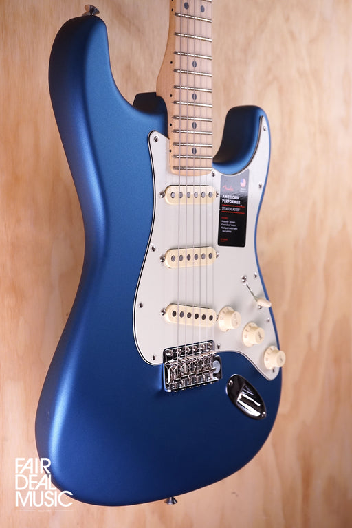 American Performer Stratocaster Satin Lake Placid Blue, EX-Display - Fair Deal Music