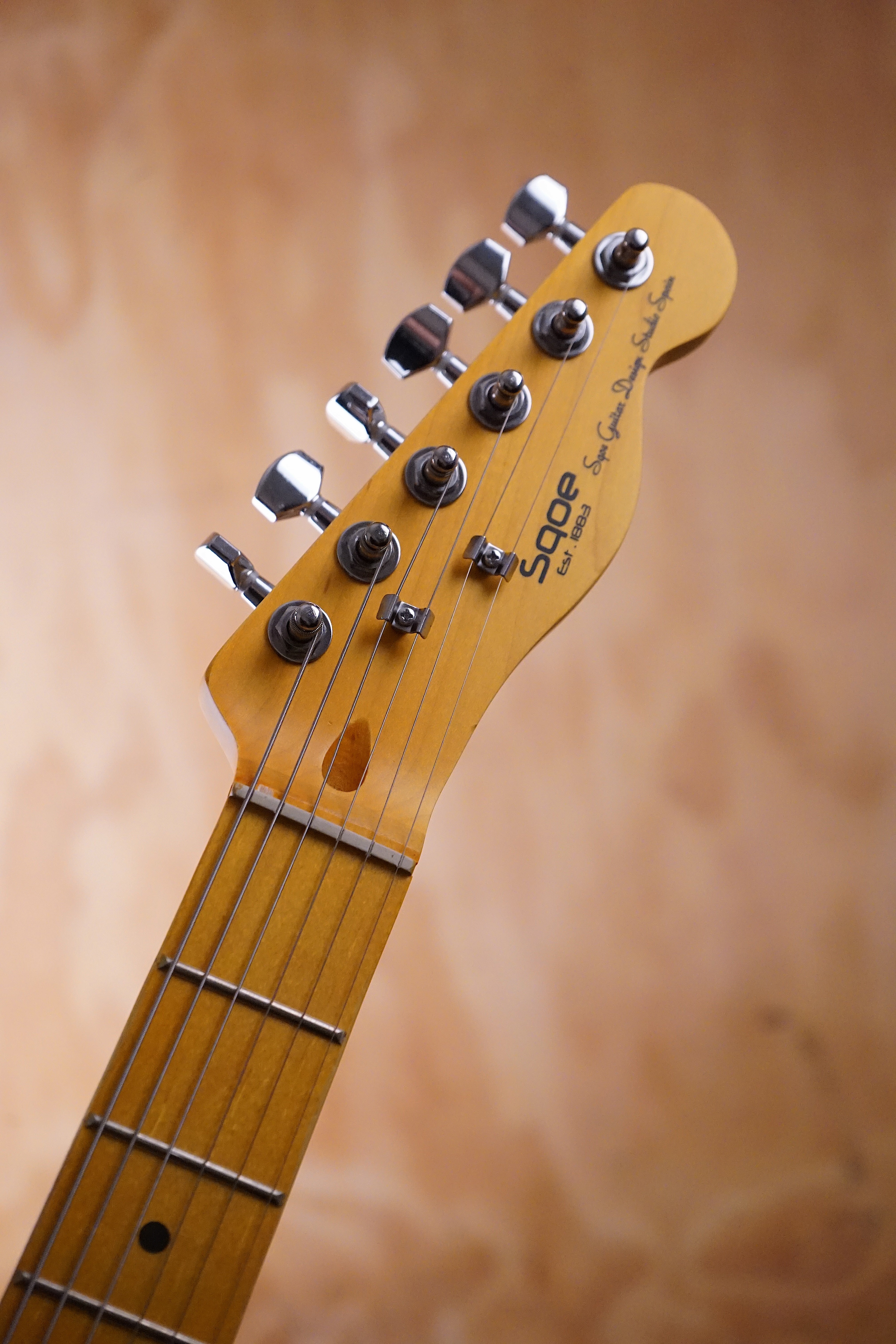SQOE SETL250 T-Style Electric Guitar Black - Fair Deal Music
