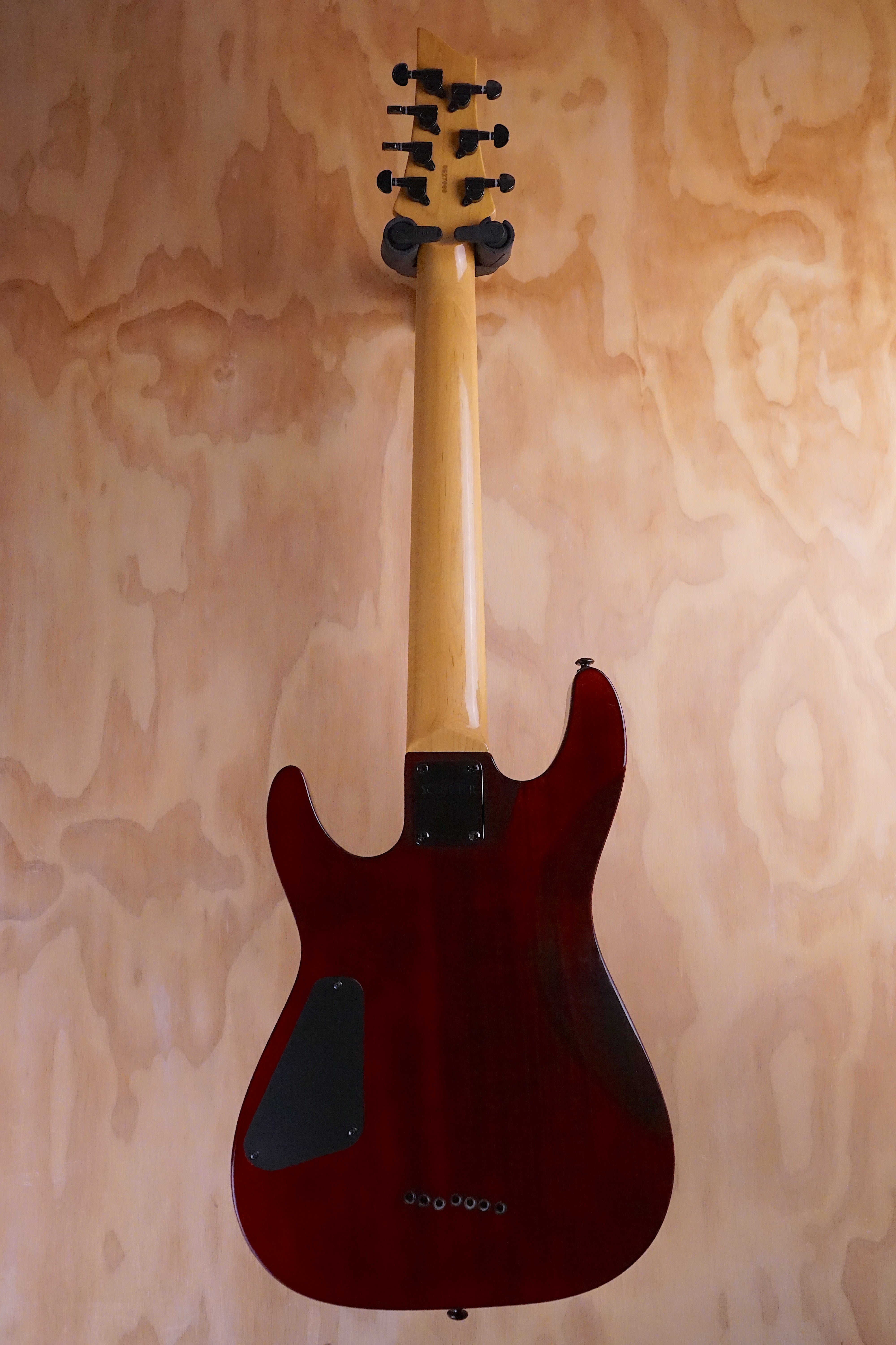 Schecter Omen Extreme 7 in Black Cherry Electric Guitar, (Used, Comm) - Fair Deal Music