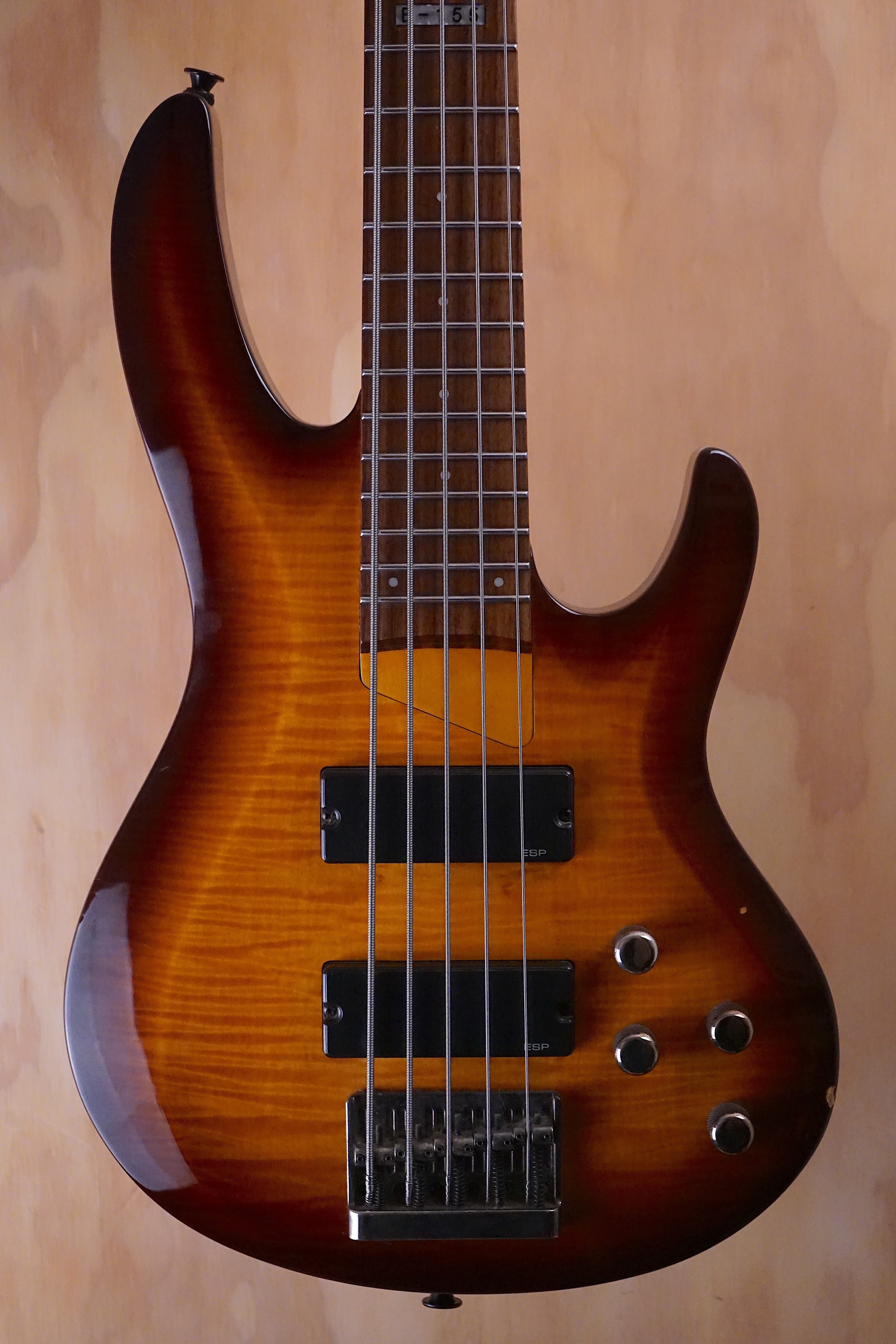 ESP LTD B-155 Vintage Sunburst Bass Guitar, (Used) - Fair Deal Music