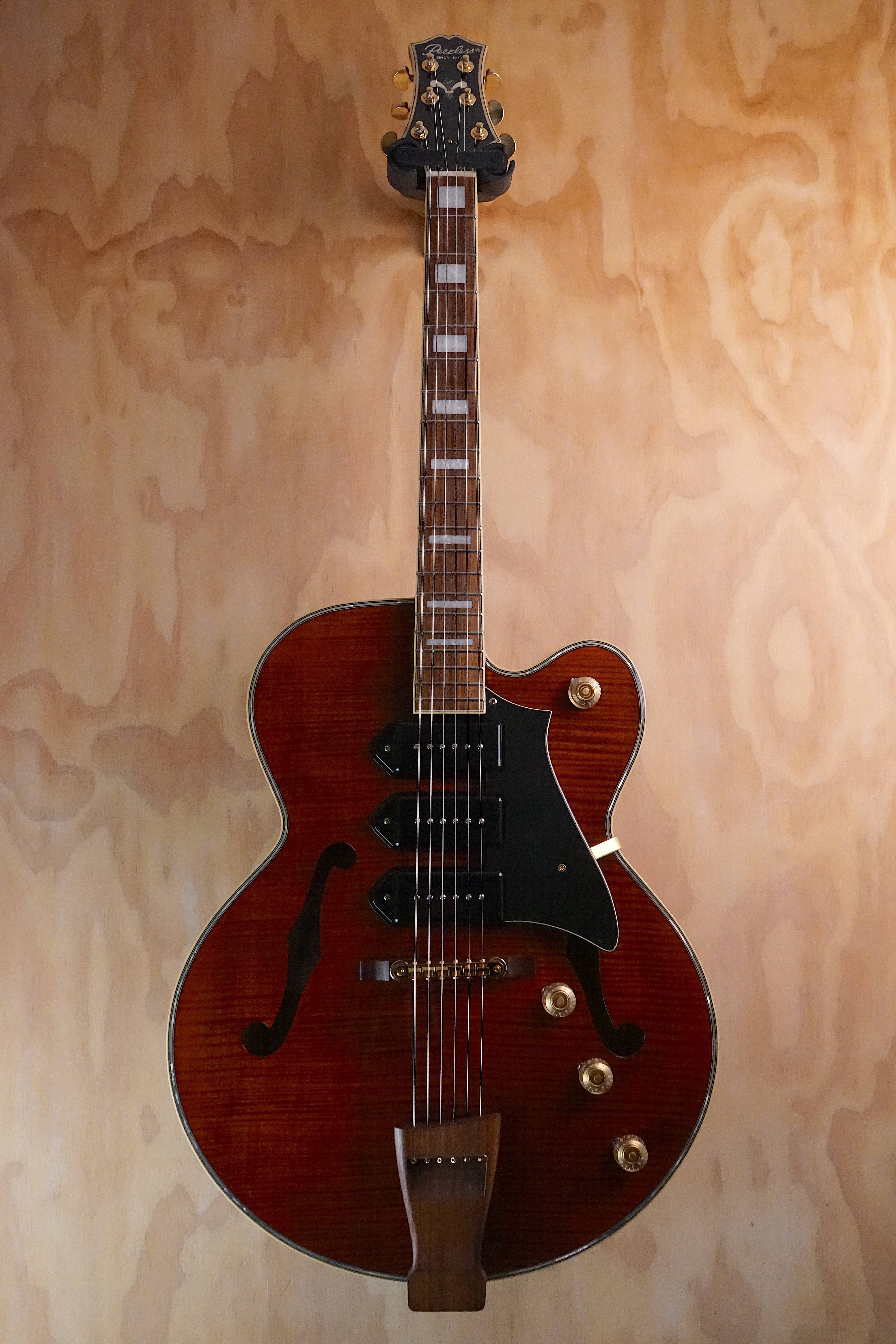 Peerless Wizard Antique Violin Hollow Body Electric Guitar, (Used) - Fair Deal Music