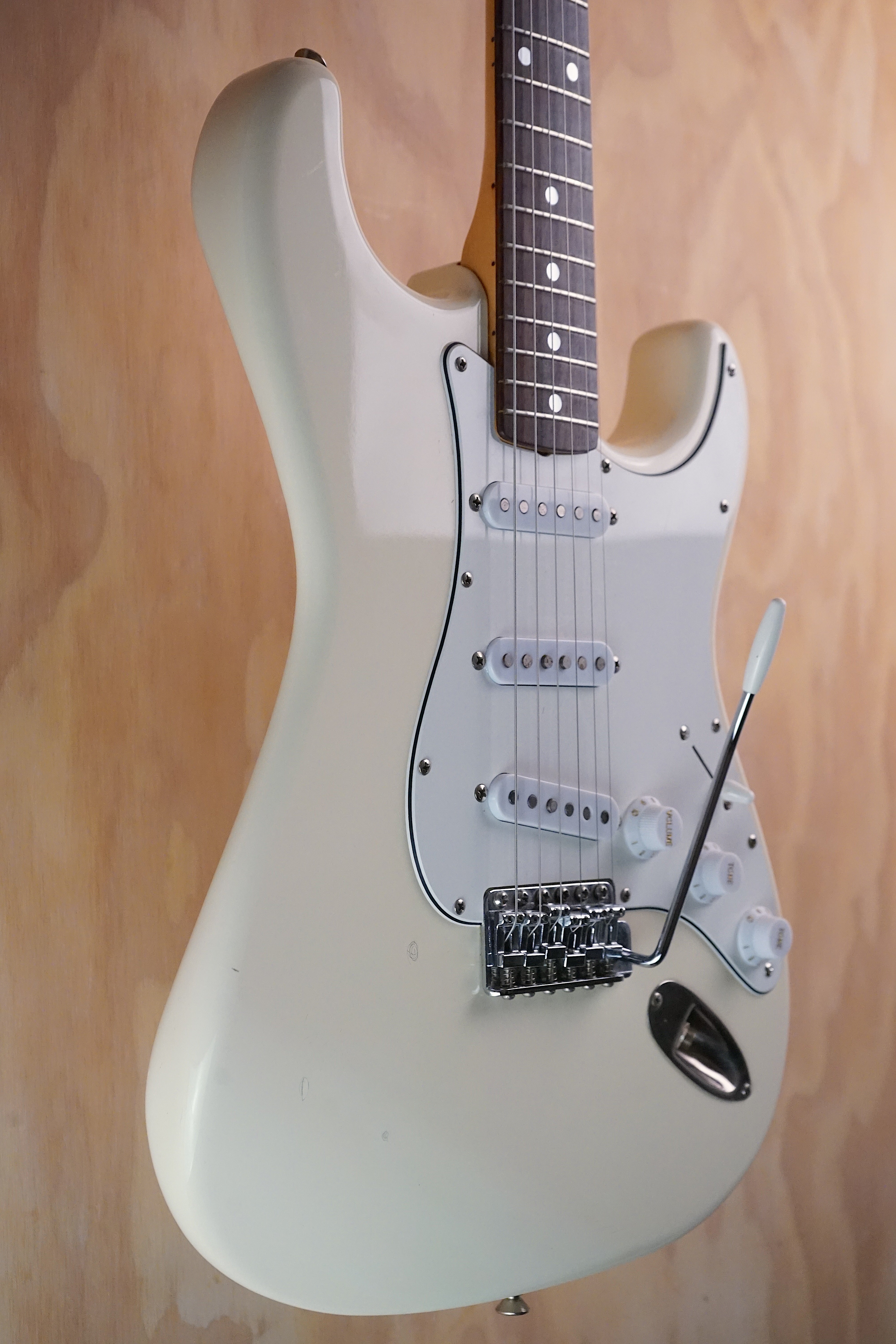Squier MIJ JV Stratocaster White Electric Guitar, (Used) - Fair Deal Music