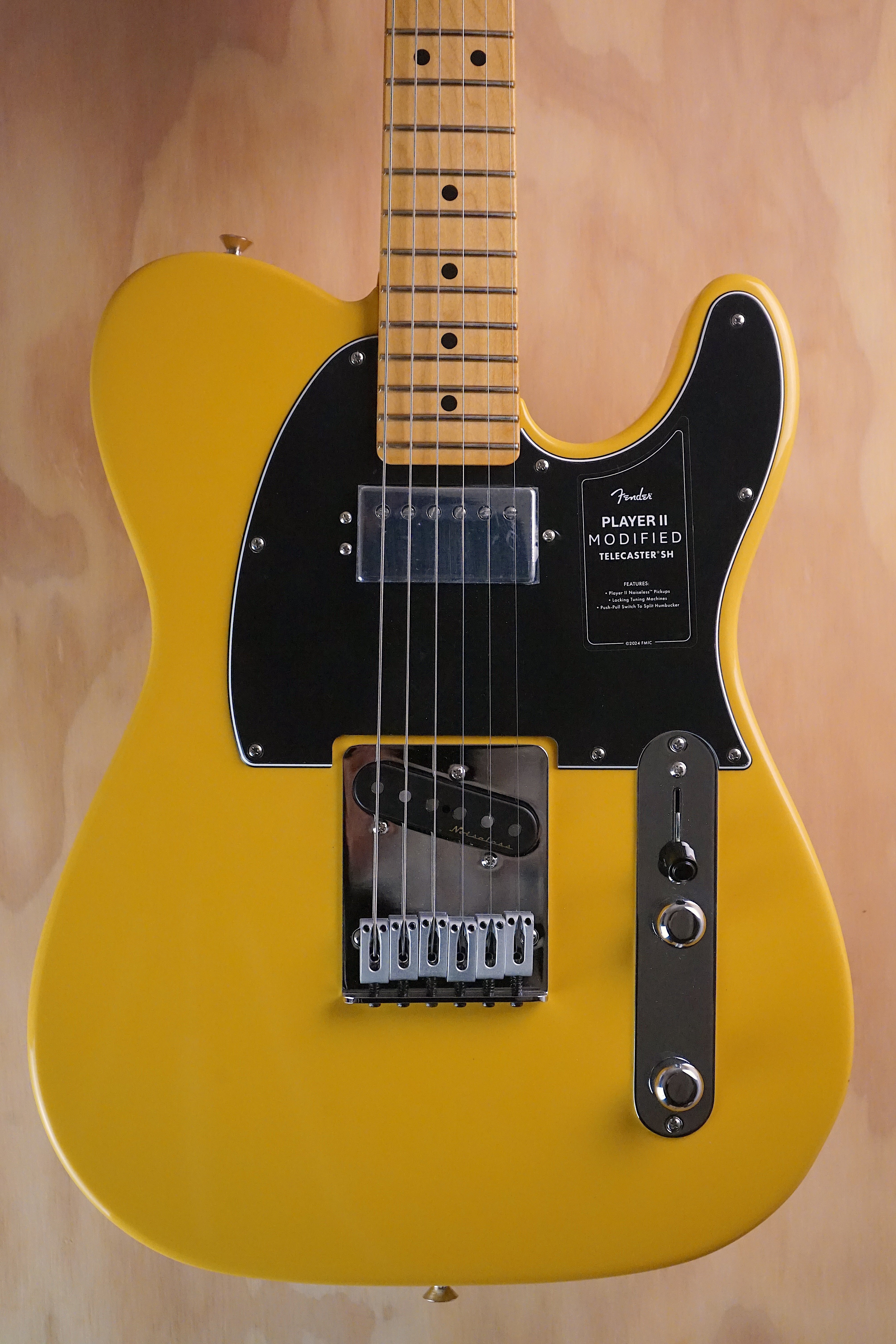 Fender Player II Modified Telecaster SH Maple Fingerboard Sunshine Yellow Electric Guitar, (Open Box) - Fair Deal Music