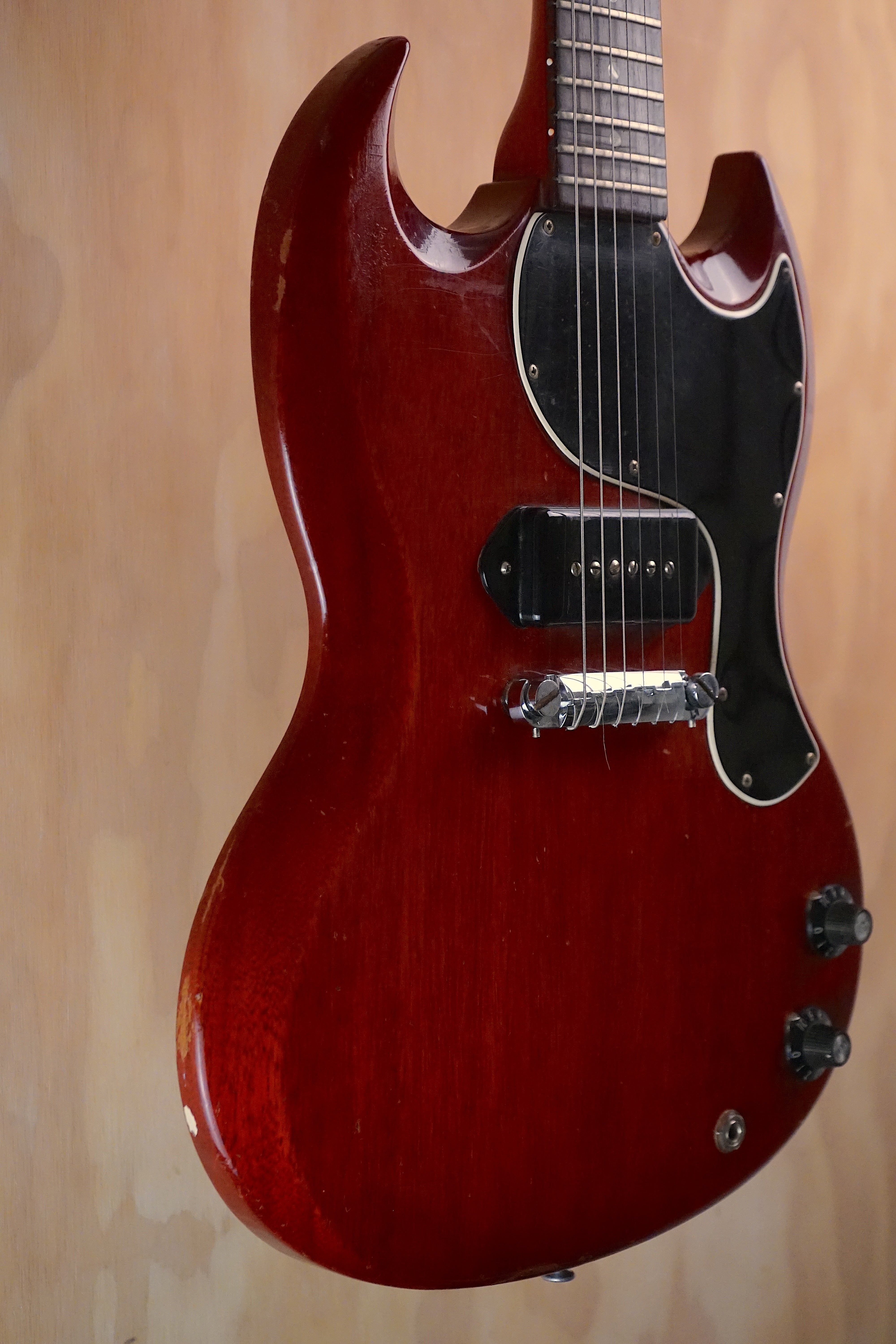 1964 Gibson SG Junior Cherry Electric Guitar, (Used) - Fair Deal Music