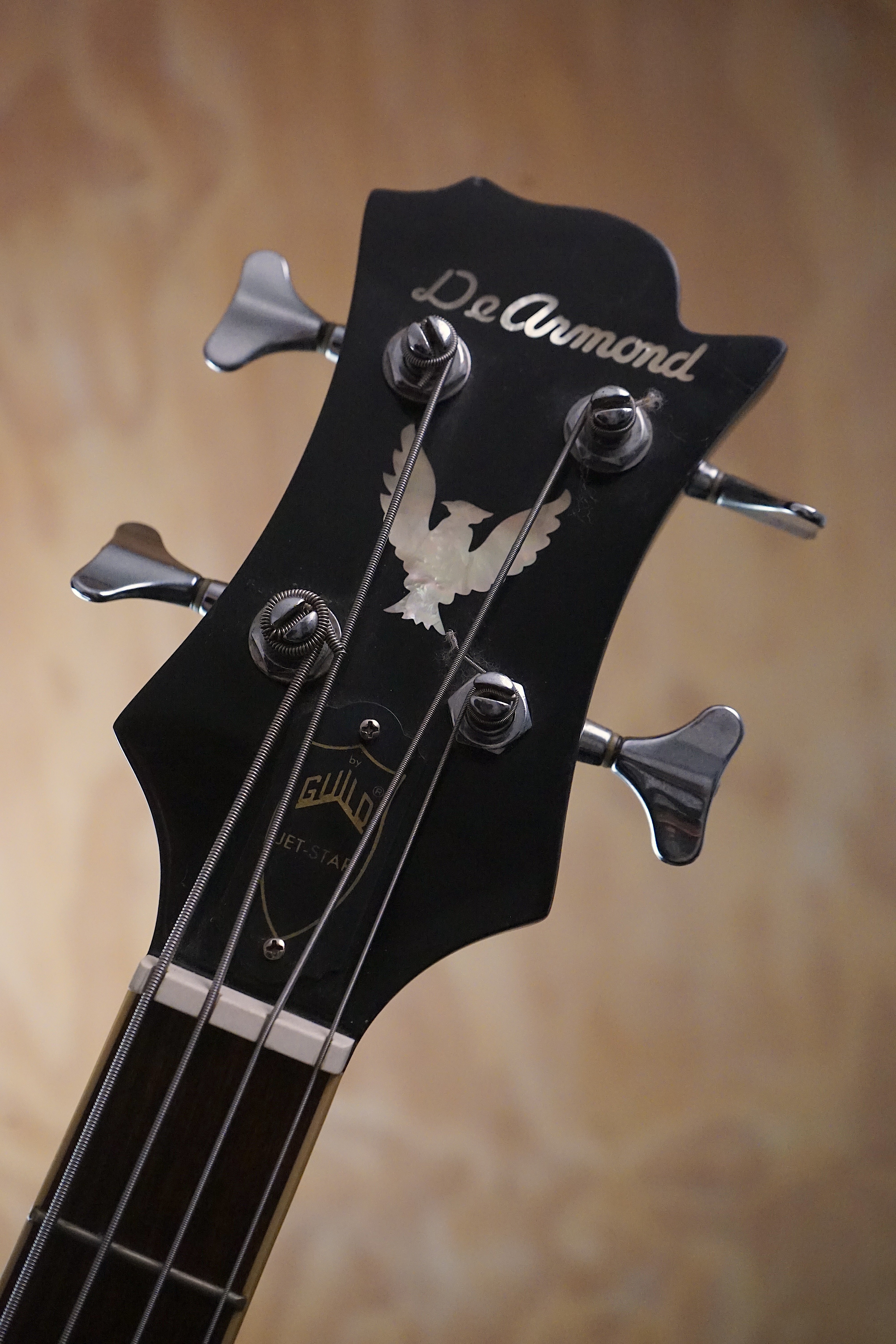DeArmond Jet Star Bass Black Electric Bass Guitar, (Used) - Fair Deal Music
