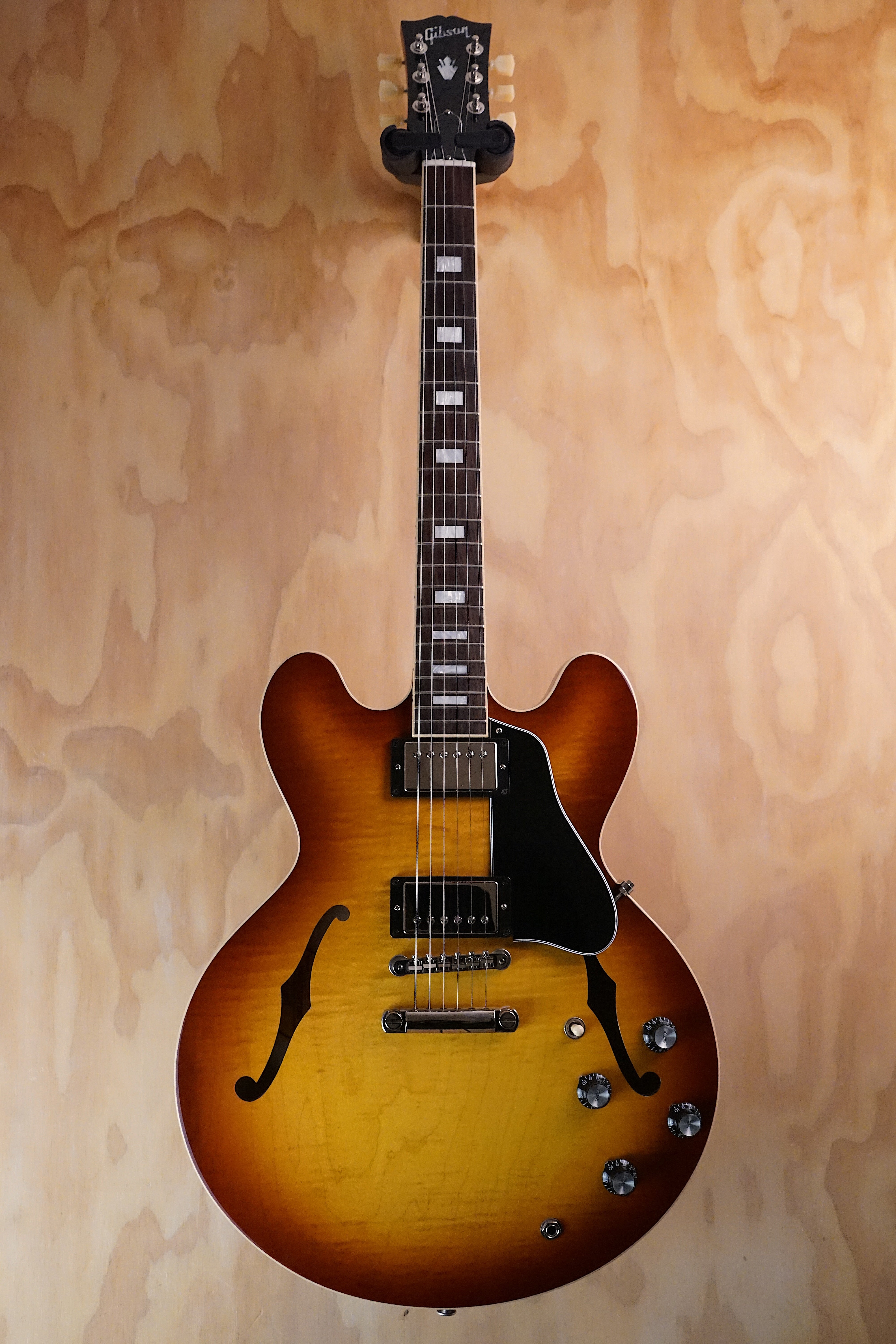 Gibson ES-335 Figured Iced Tea Semi-Hollow Electric Guitar, (Used) - Fair Deal Music