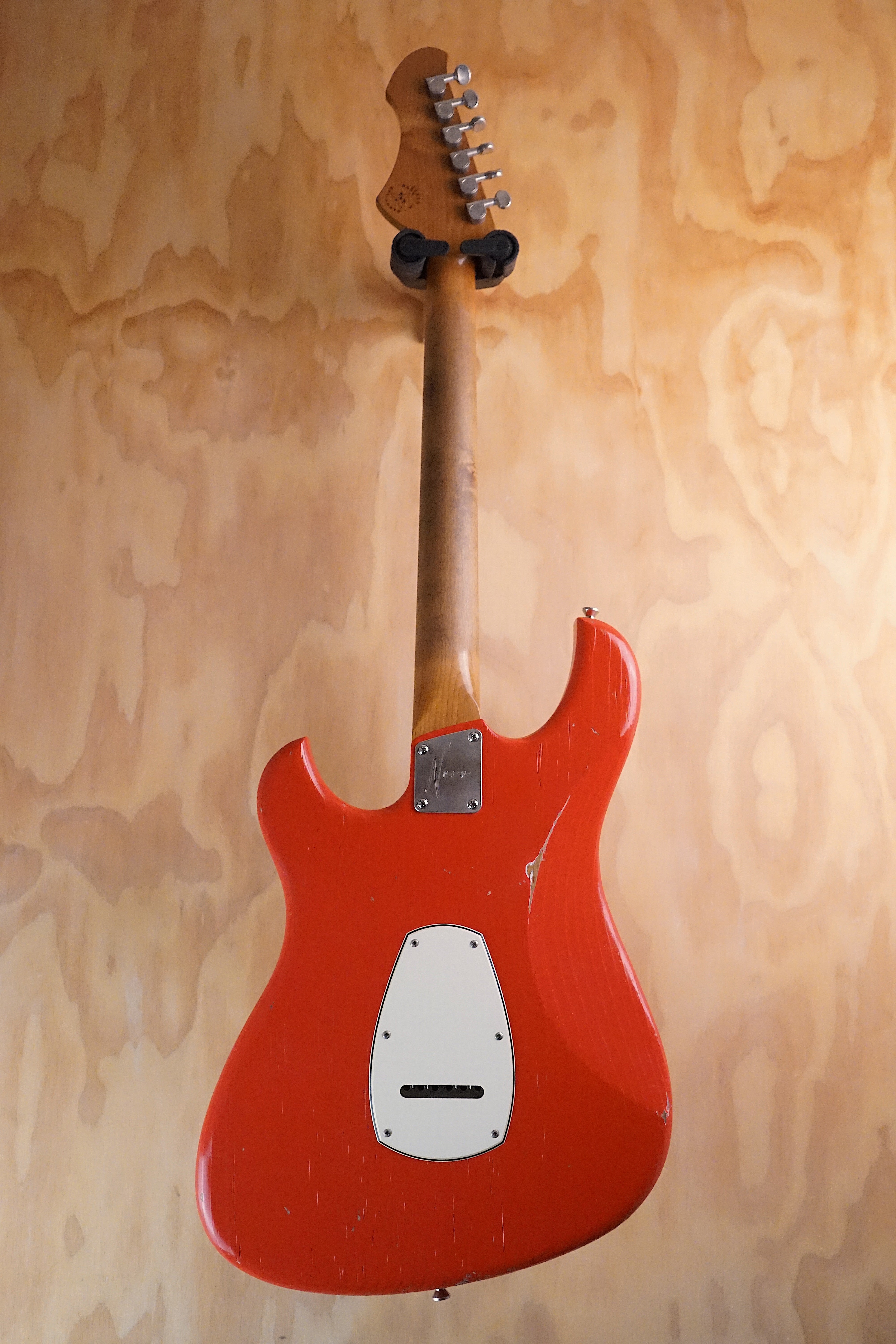 Novo Idris HSS Fiesta Red Light Distress Electric Guitar, (Used) - Fair Deal Music
