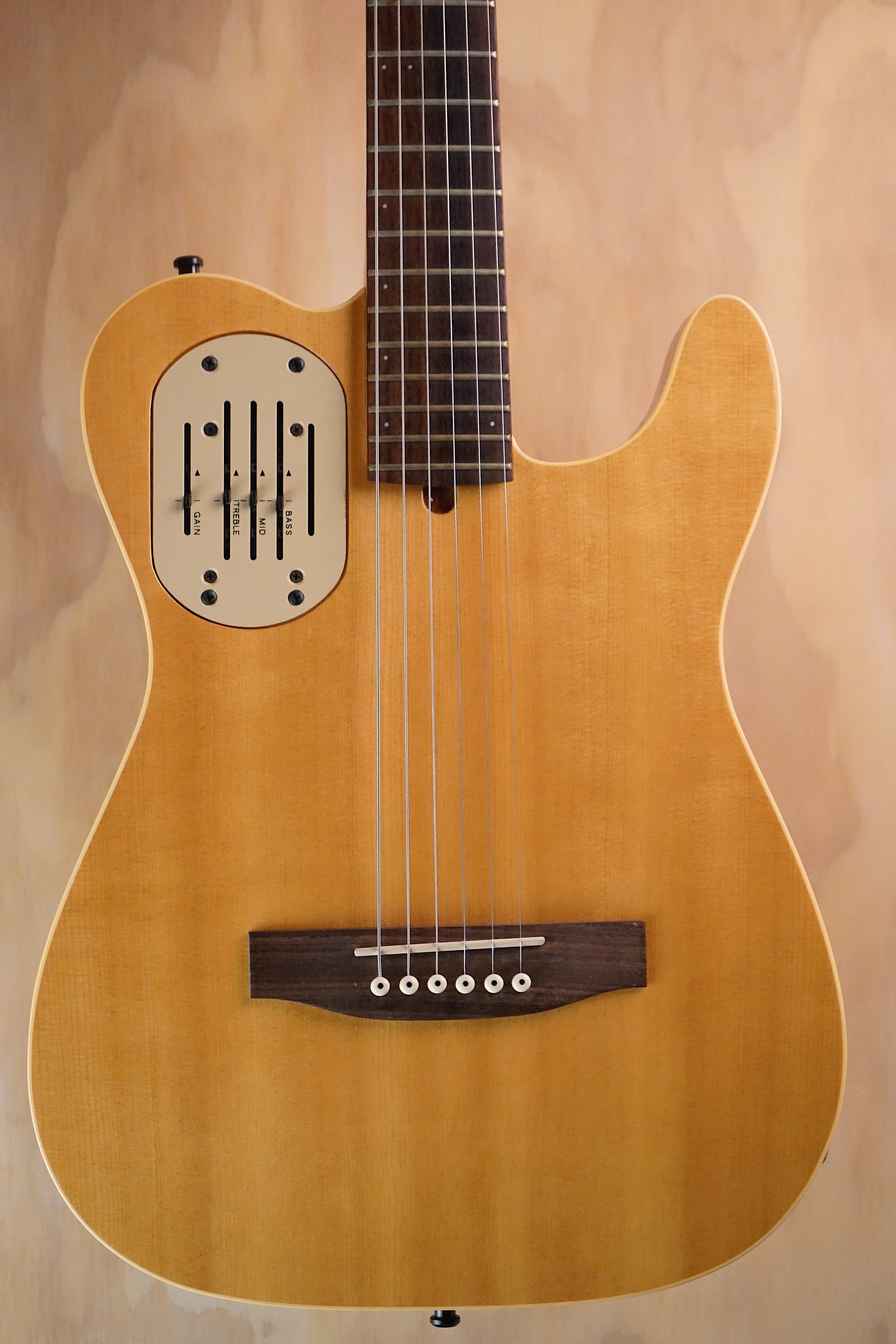 Godin Acousticaster Natural Cedar Top, (Used) - Fair Deal Music