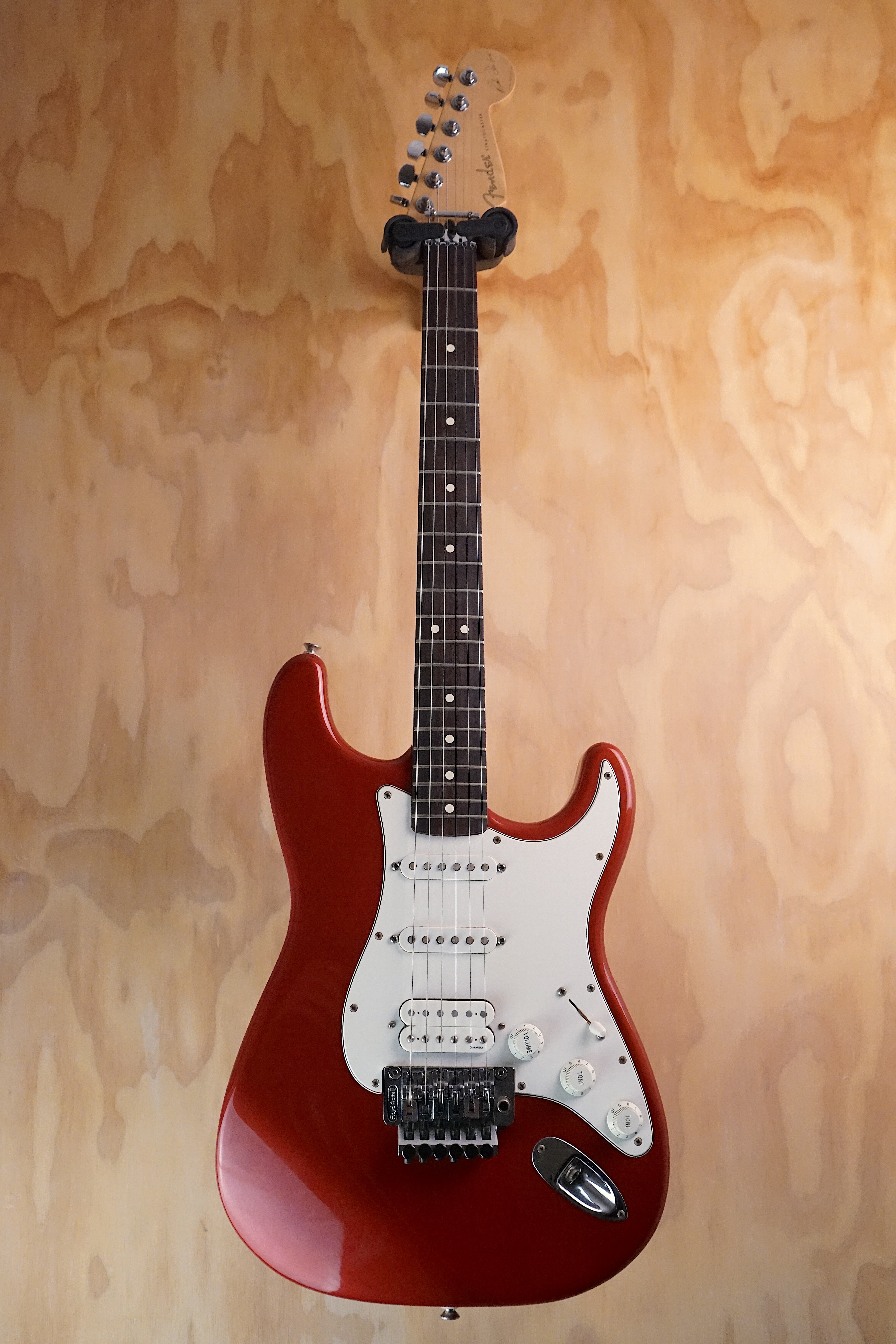1995 Fender Richie Sambora Signature Standard Stratocaster Crimson Red Metallic, (Used) - Fair Deal Music