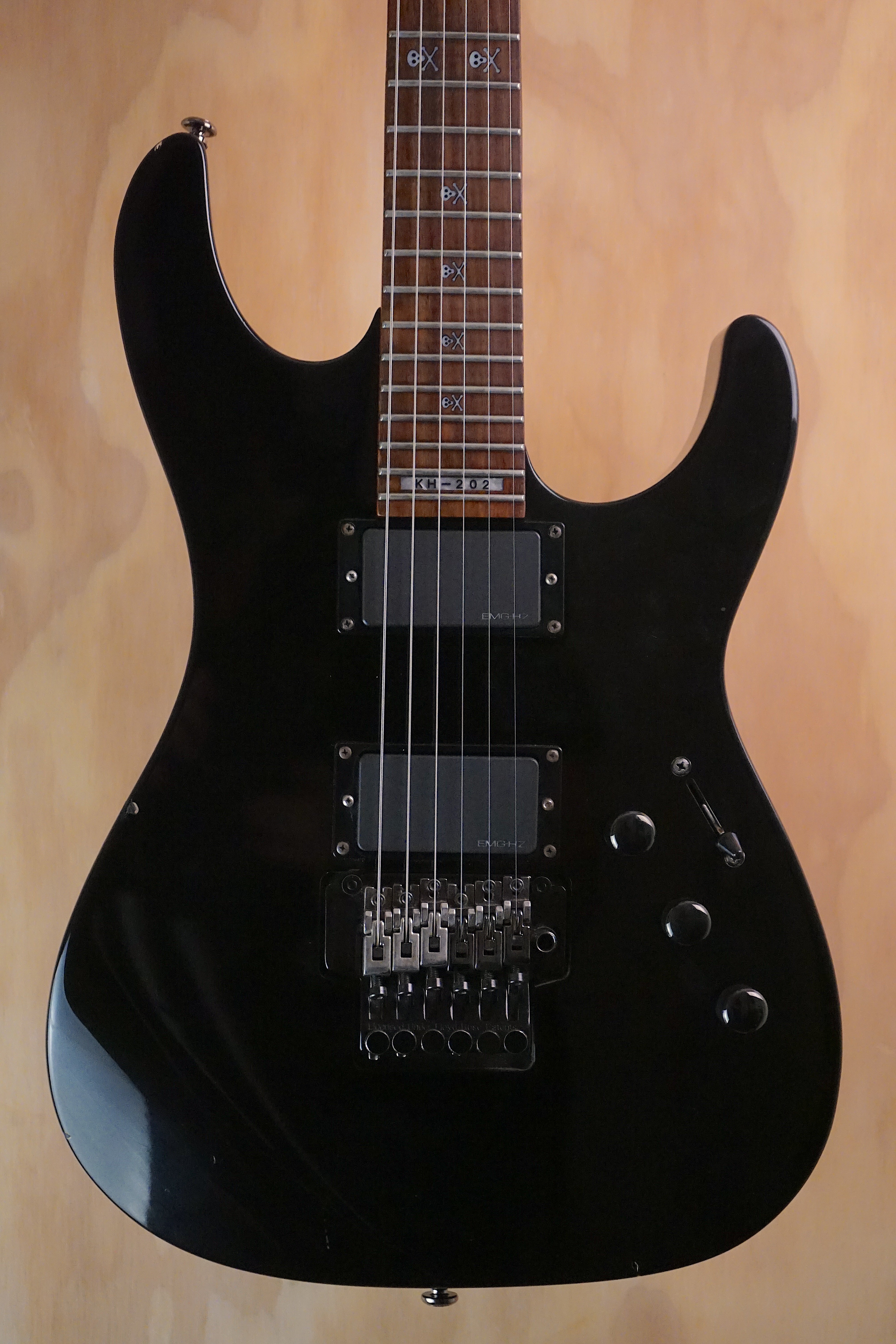 ESP LTD KH-202 Kirk Hammett Signature Black Electric Guitar, (Used) - Fair Deal Music
