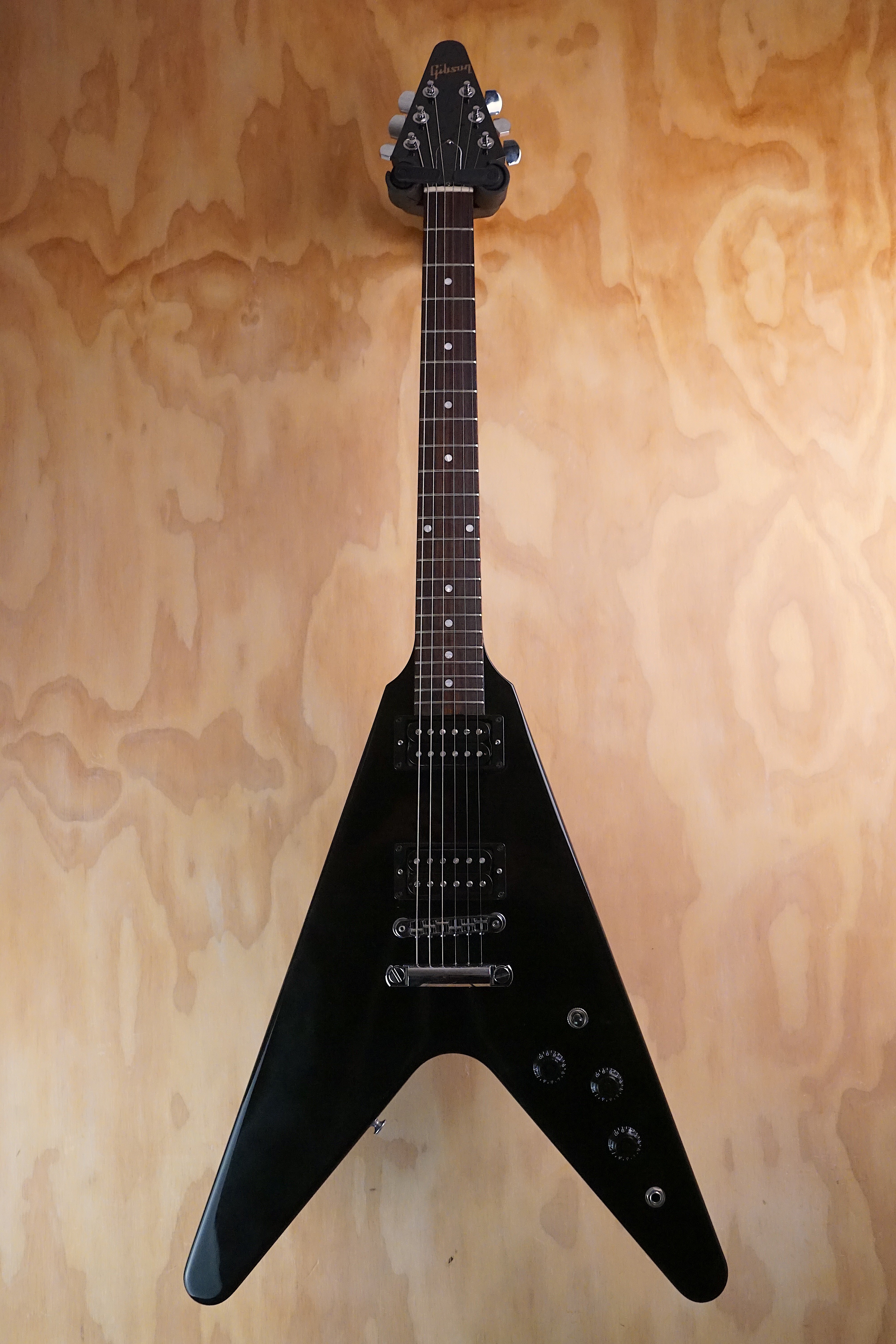Gibson 80s Flying V Ebony Electric Guitar, (Used)