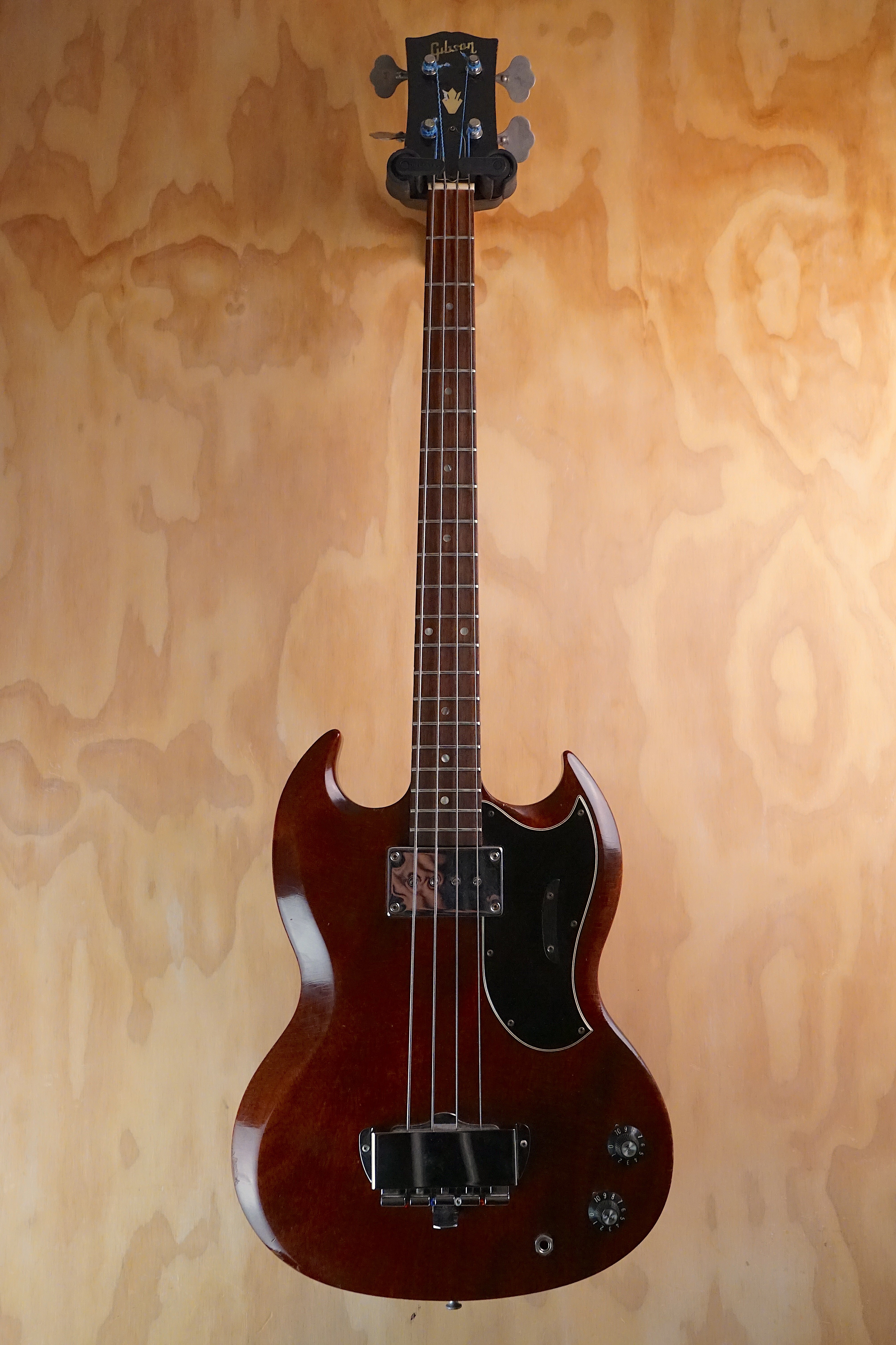 1968 Gibson EB-0 Cherry Short Scale Bass Guitar Vintage USA Bass, (Used)