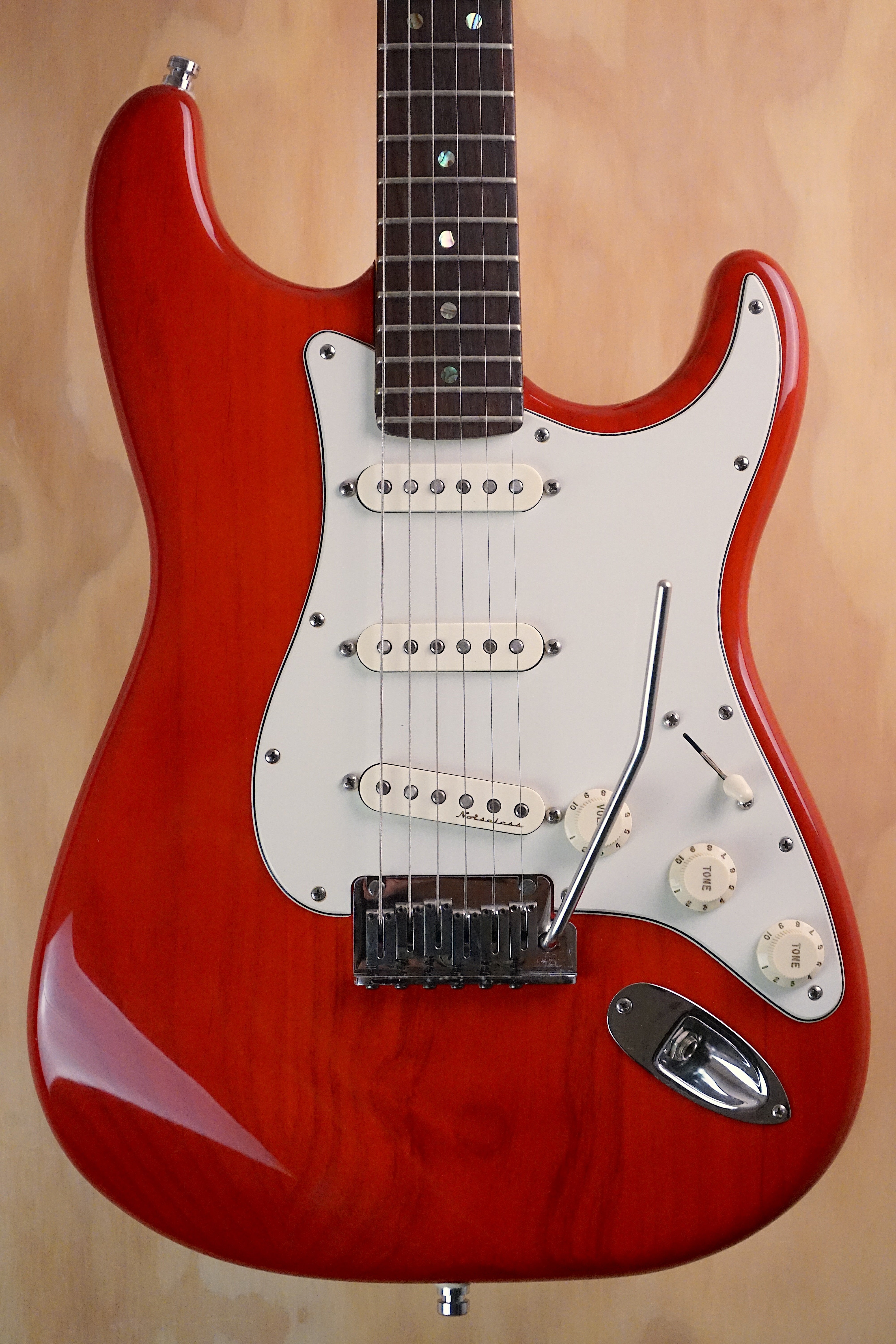Fender American Deluxe Stratocaster Aged Cherry Burst, (Used, Comm)