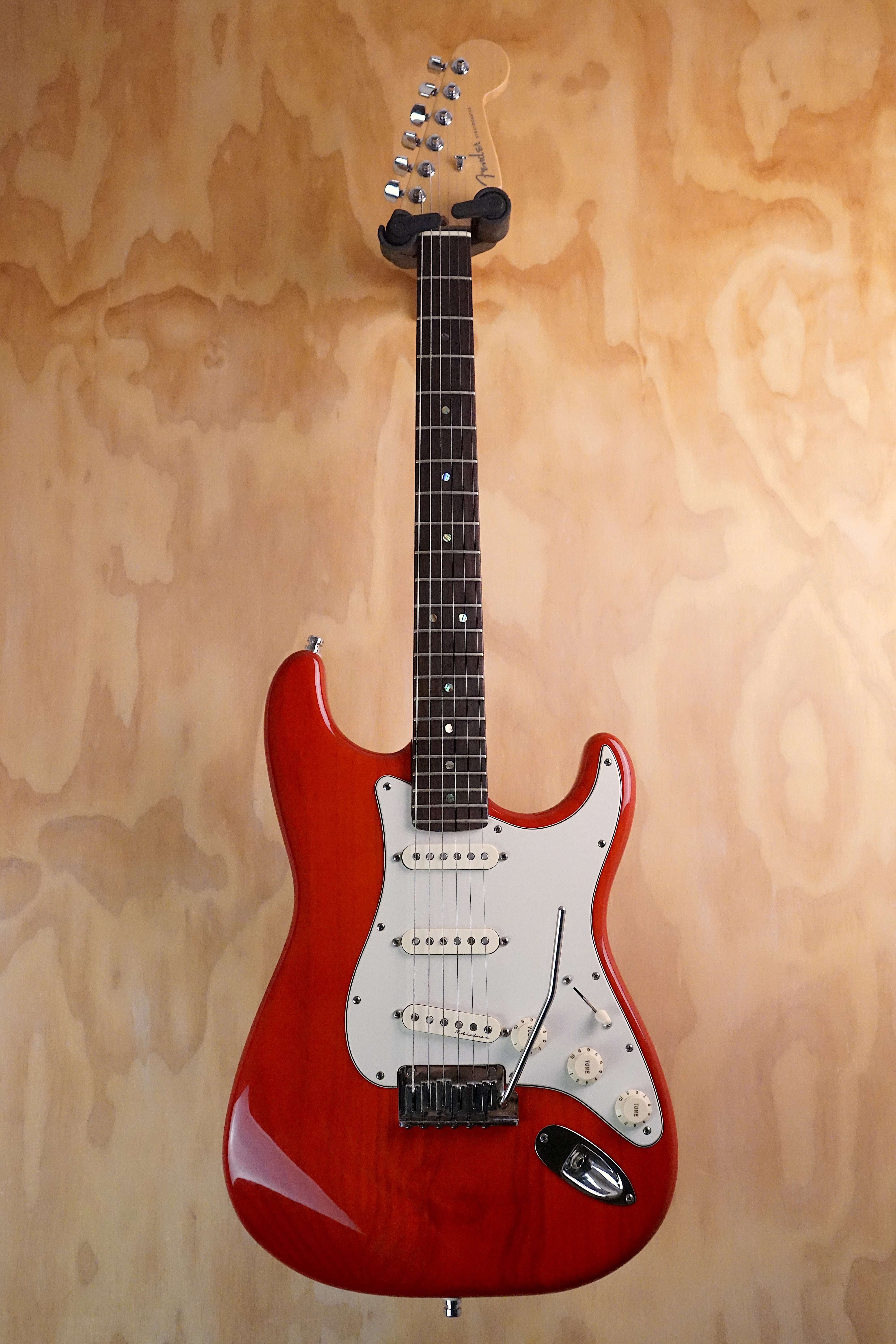 Fender American Deluxe Stratocaster Aged Cherry Burst, (Used, Comm)