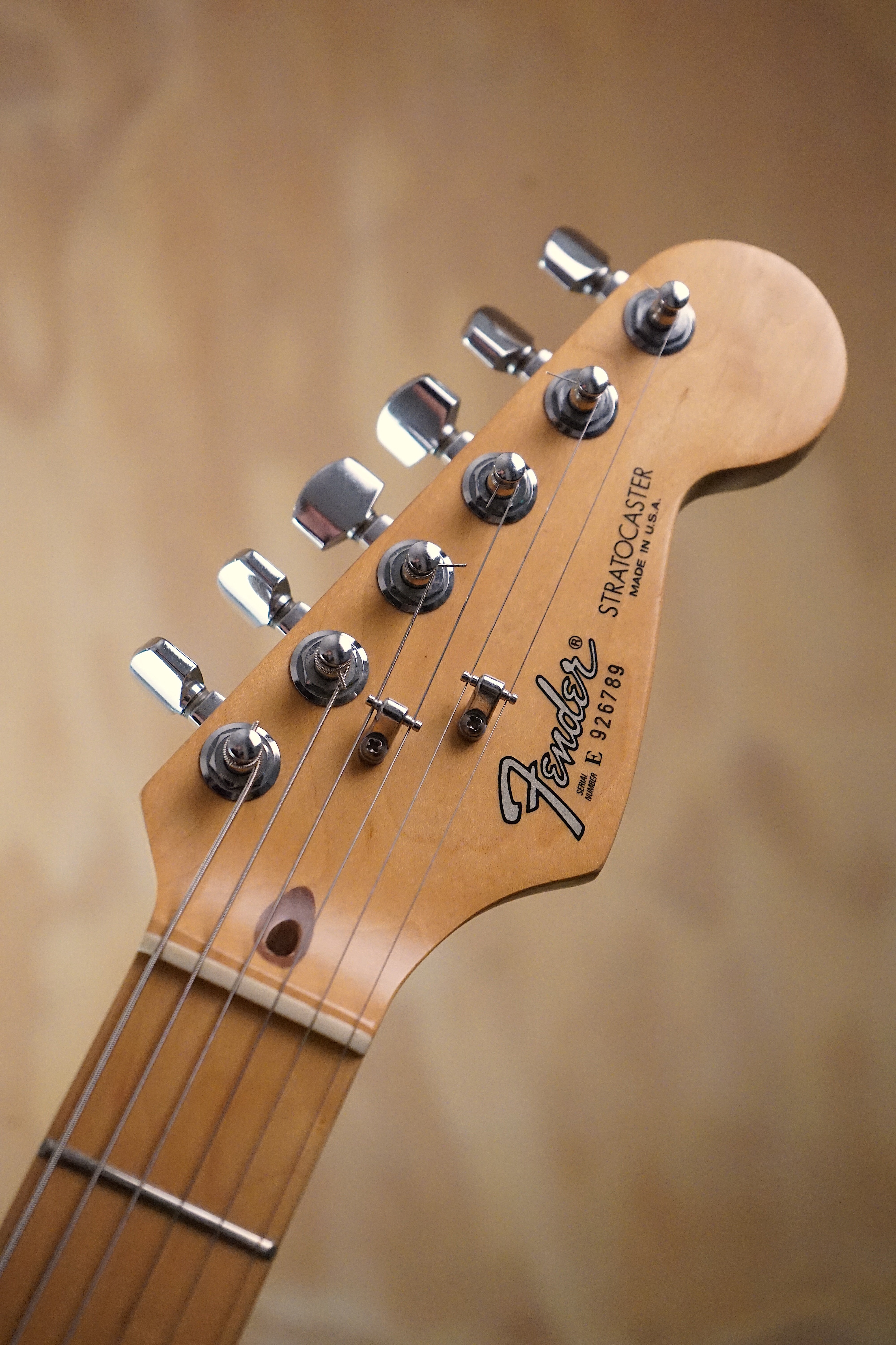 1989 Fender American Standard Stratocaster Black Maple, (Used, Comm) - Fair Deal Music